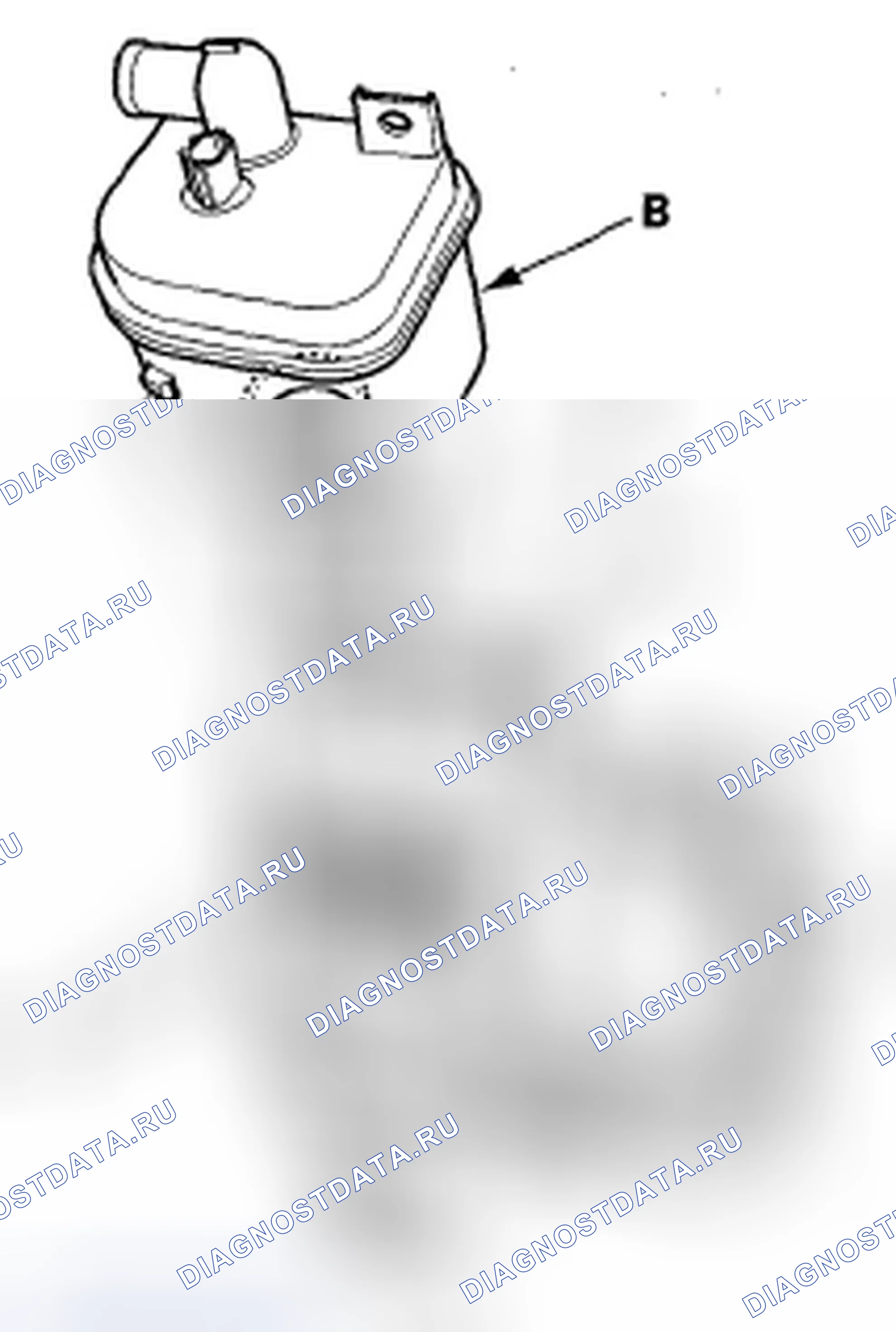 Рис. 99: Замена запорного клапана вентиляционного отверстия EVAP. Honda Odyssey IV