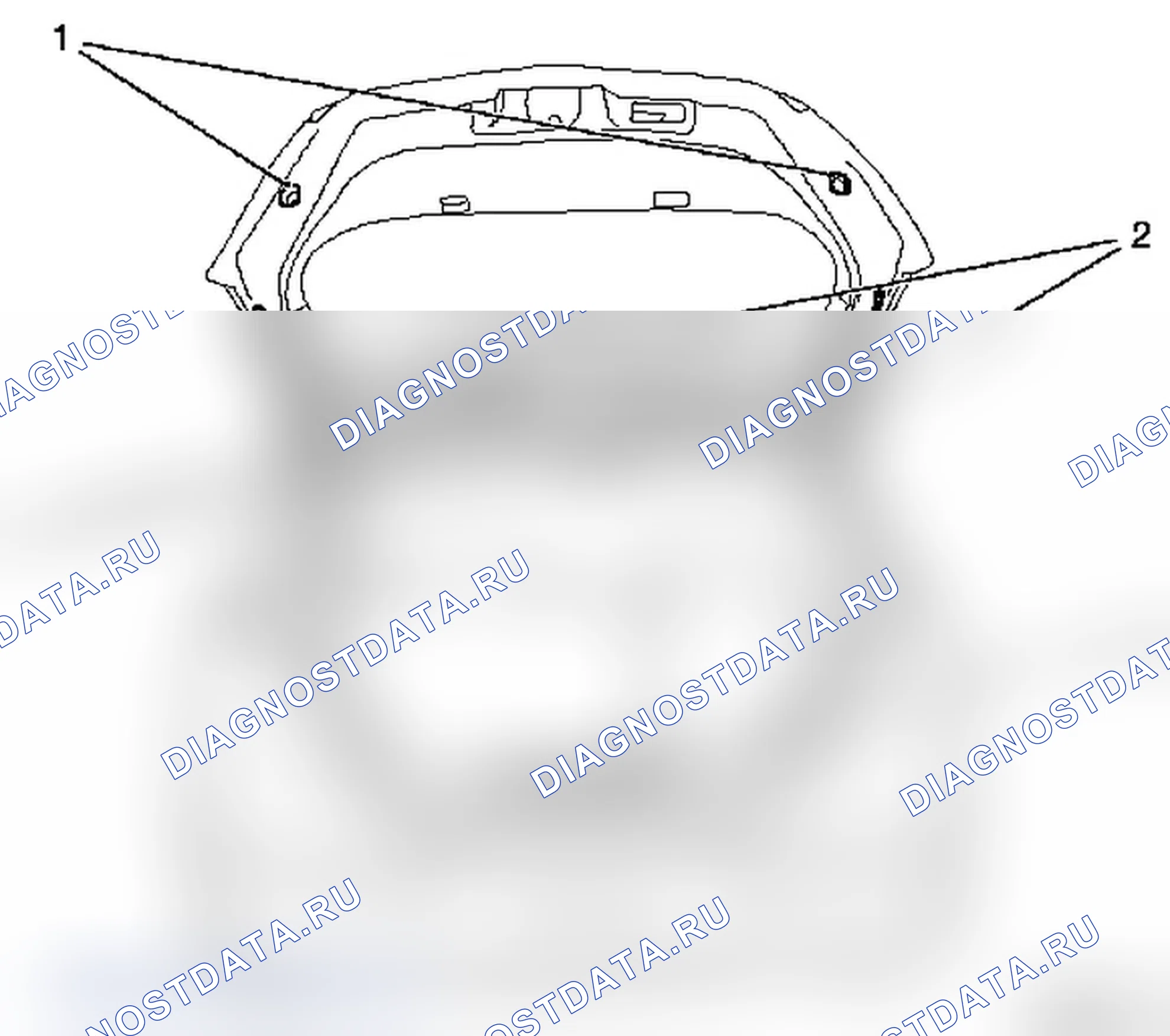Задняя (торцевая) дверь. Opel Astra H