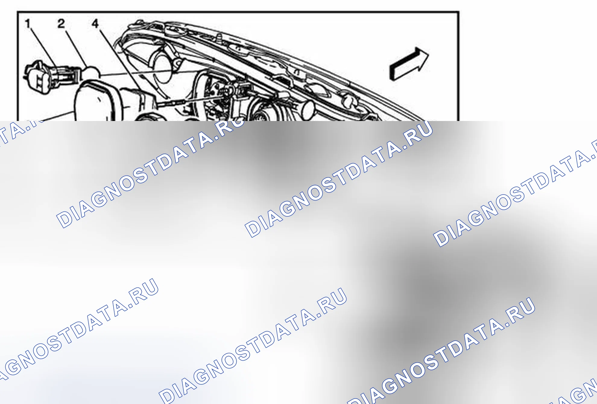 Рис. 21: Замена лампы фары. Chevrolet Corvette C6
