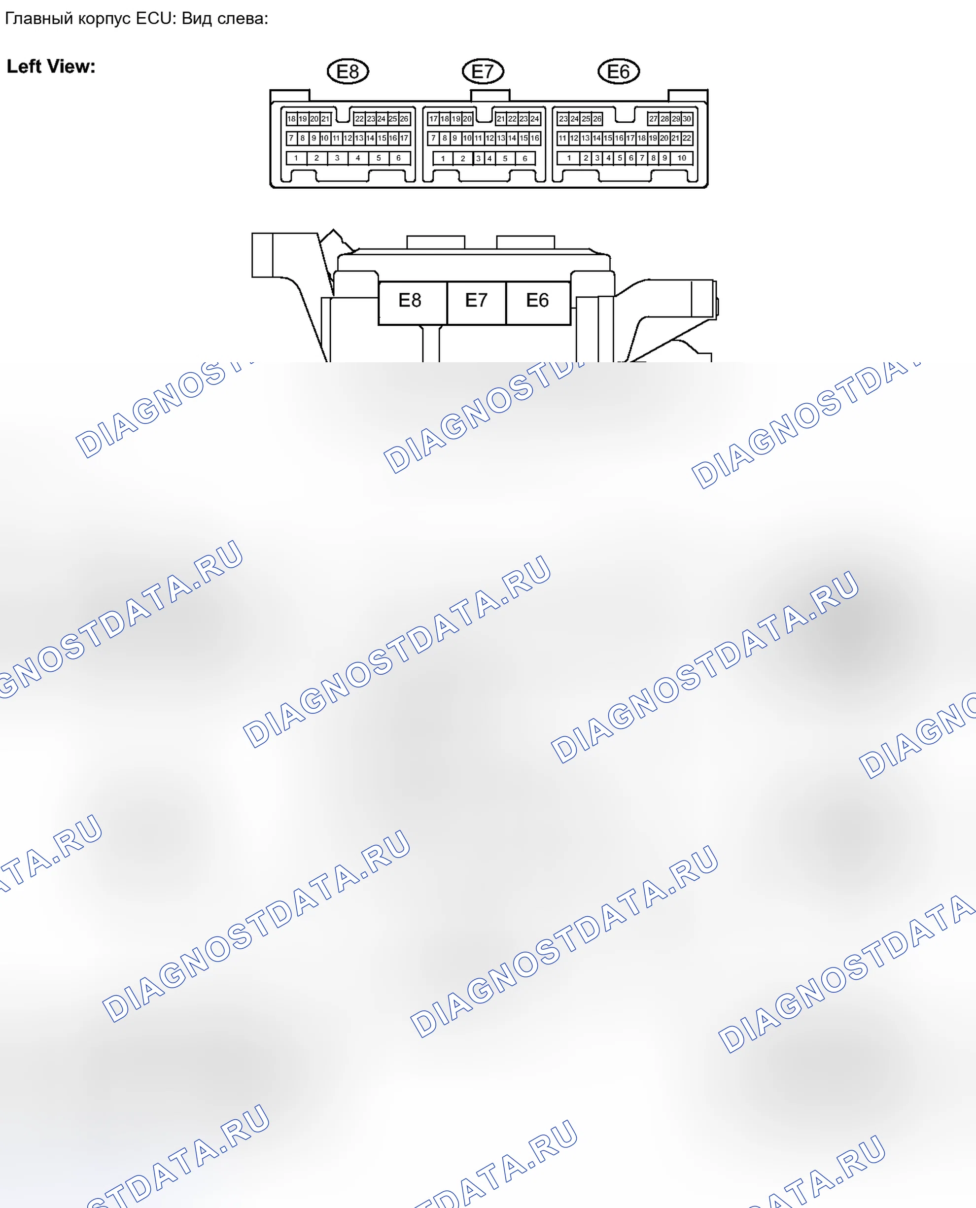 Рис. 35: ТЕРМИНАЛЫ блока управления (ЭБУ) [08 / 2013 -]. Toyota FJ Cruiser I