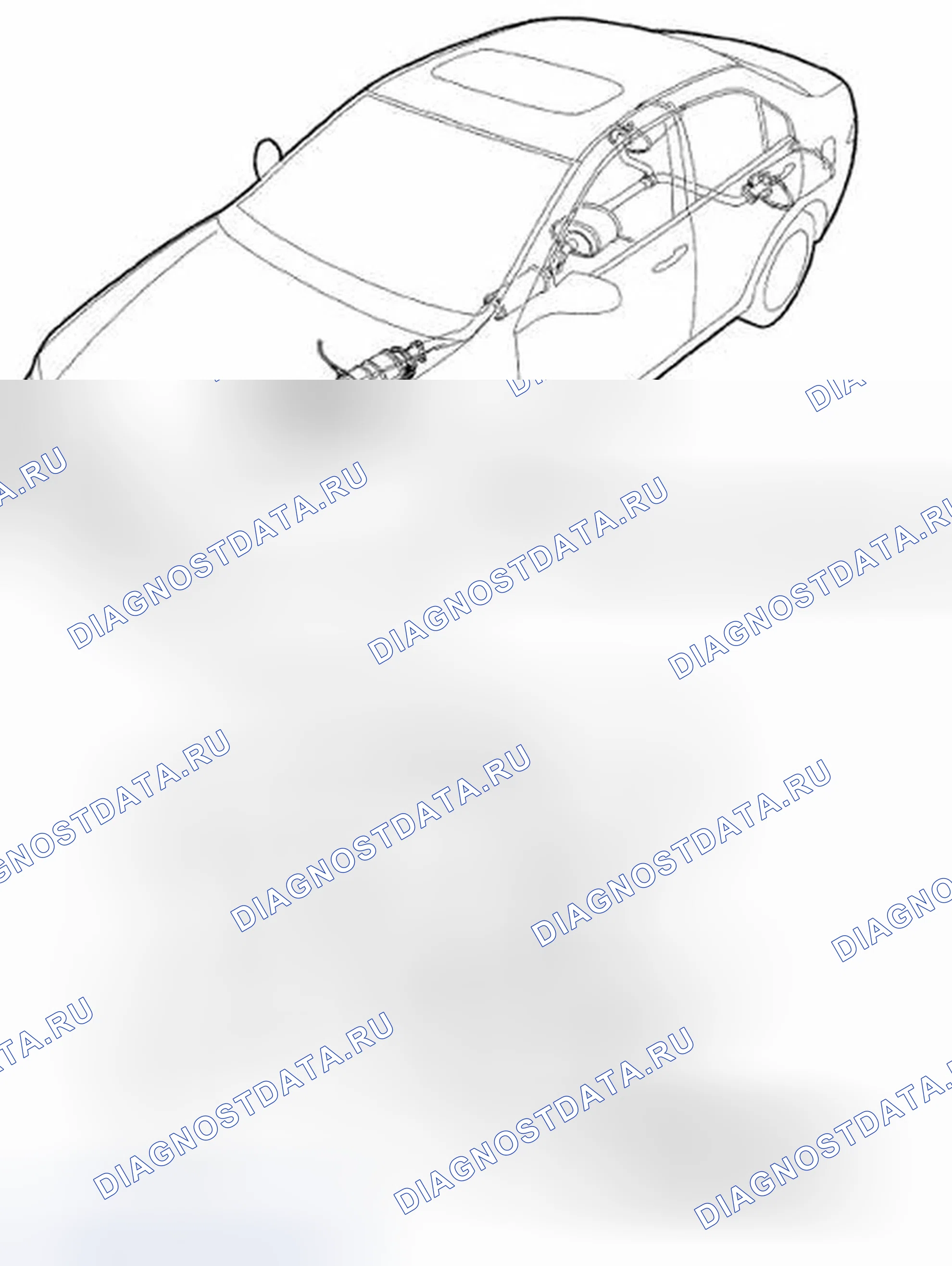 Рис. 58: Указатель расположения компонентов. Acura TSX I