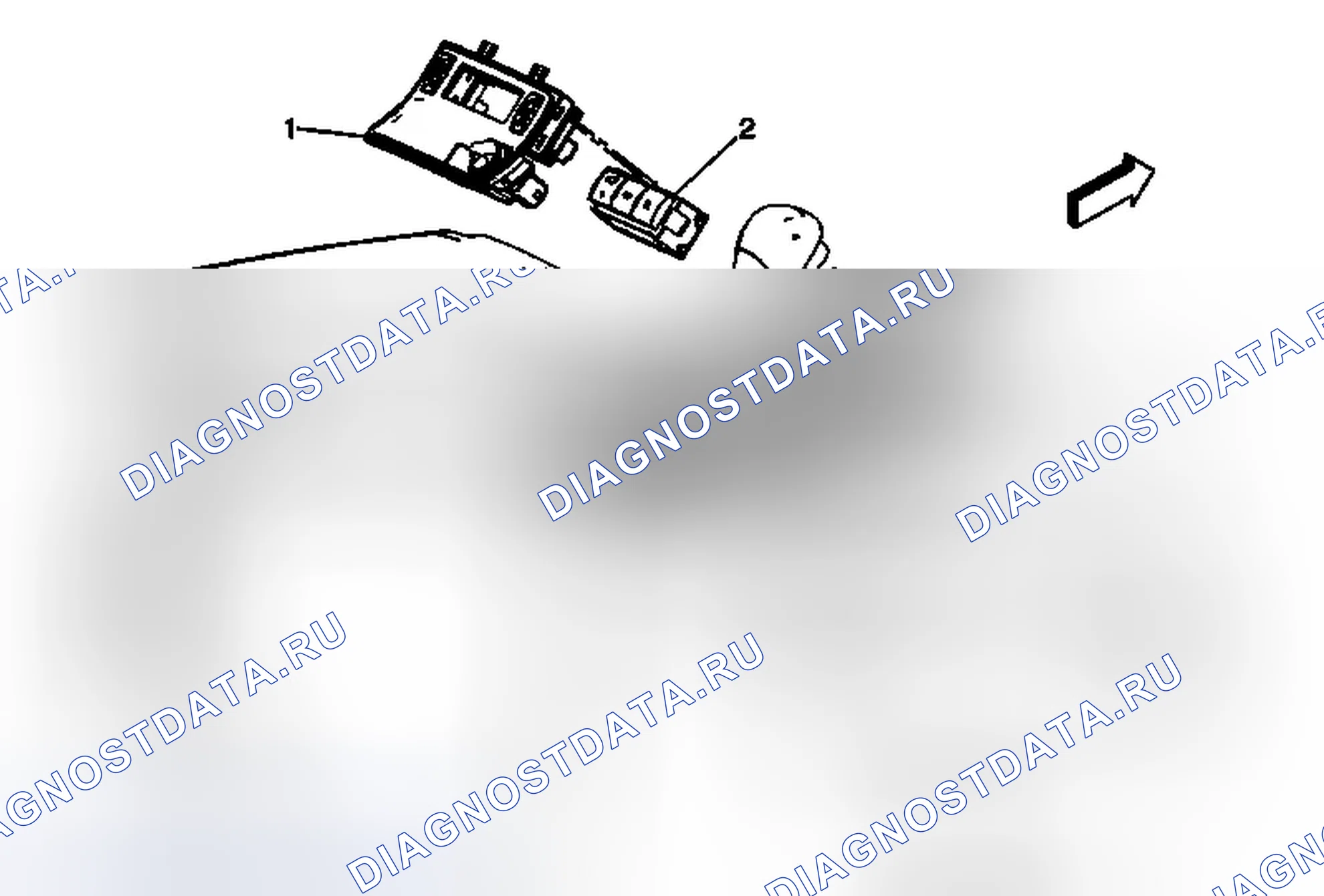 Рис. 4: Замена электронного переключателя управления тягой. Chevrolet Traverse I