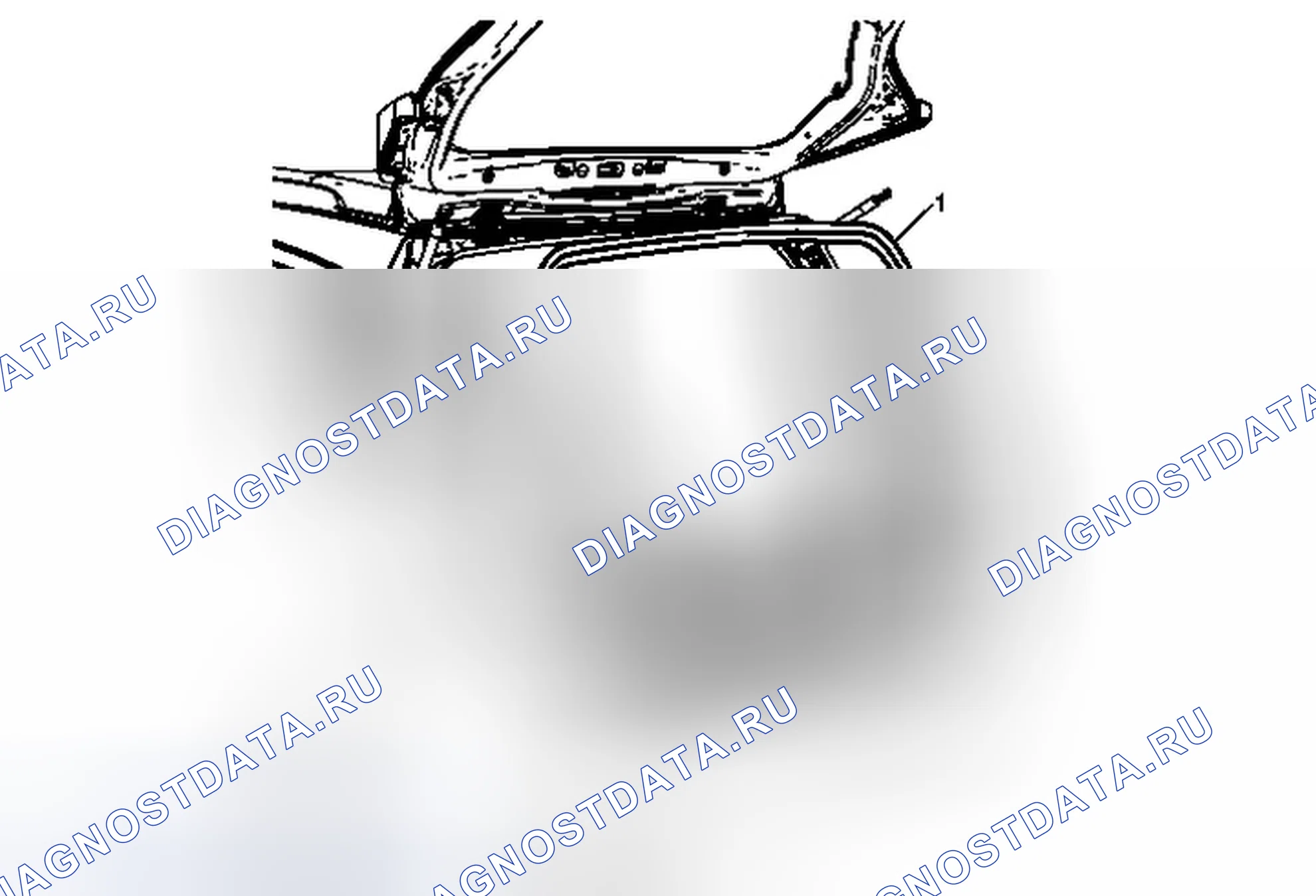 Рис. 48: Замена Weatherstrip дверь багажника. Chevrolet Spark M300