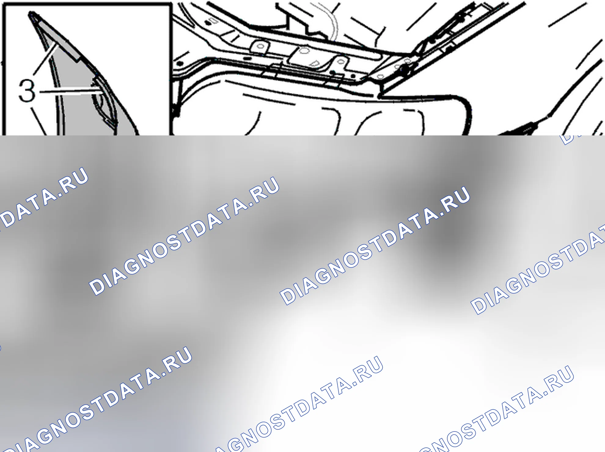 Рис. 619: Установка переднего бампера. Volvo V70 II