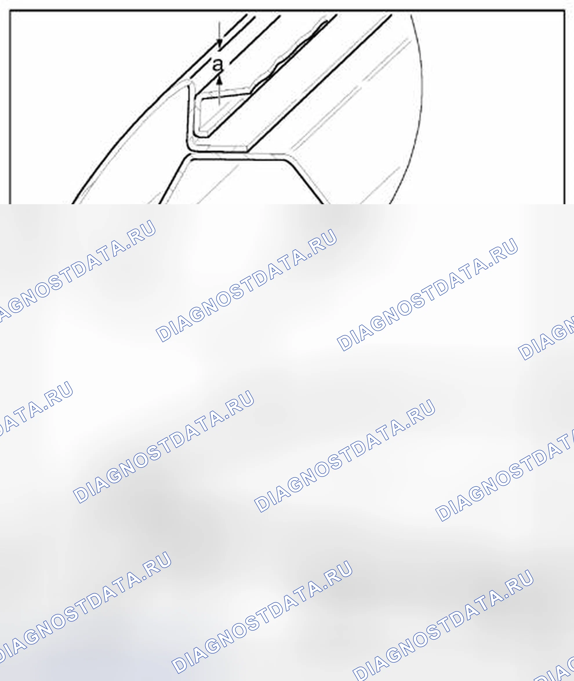 Рис. 90: Регулировка глубины кровли. Volkswagen Touareg I