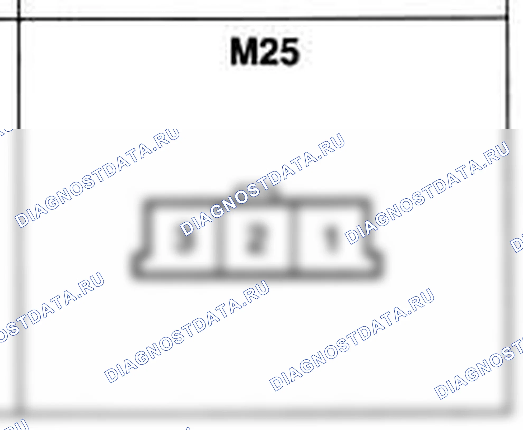 Распиновка разъёма M25 — основного жгута. Hyundai Atos MX