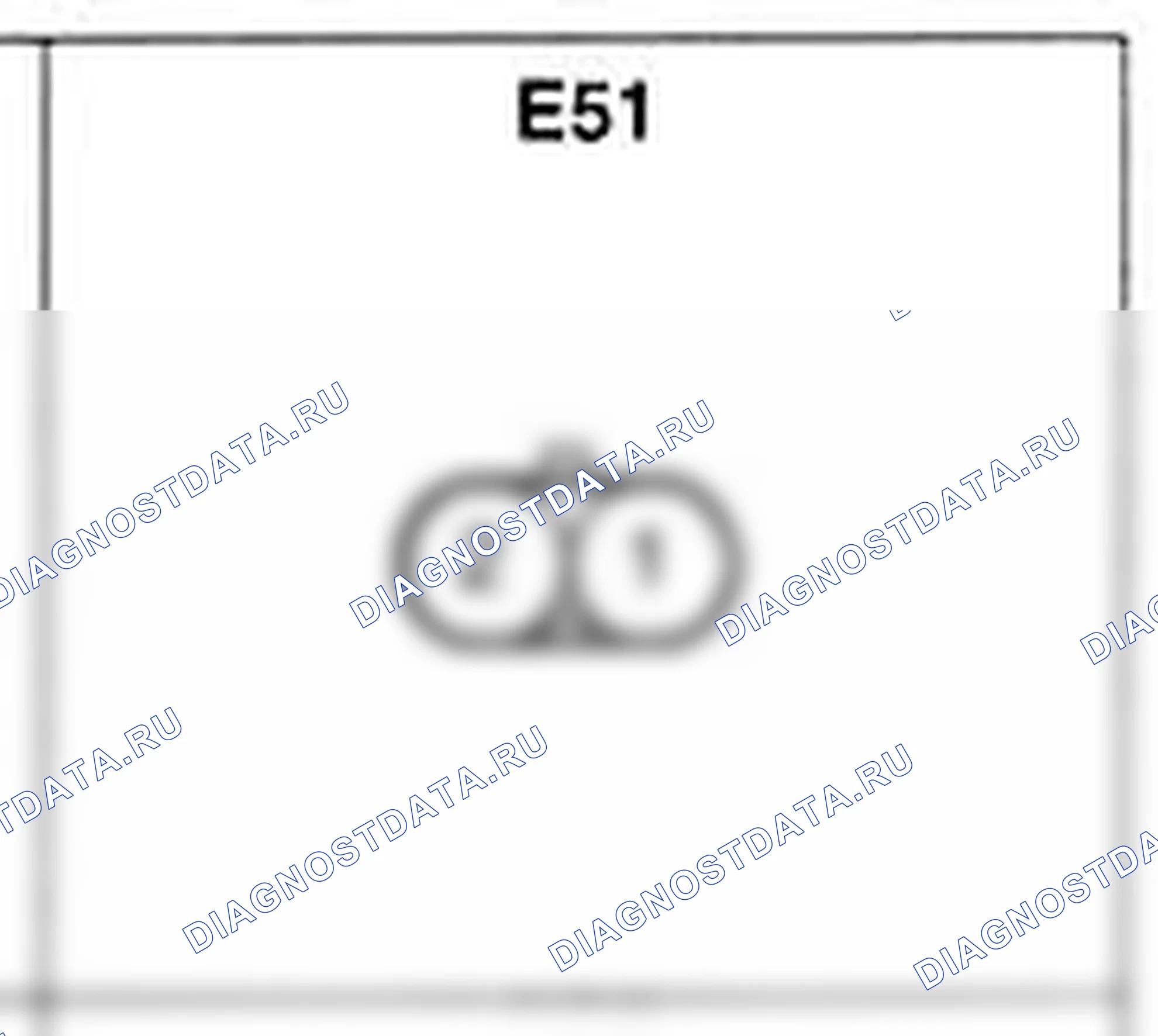 Распиновка разъёма E51 — жгута двигателя. Hyundai Accent LC