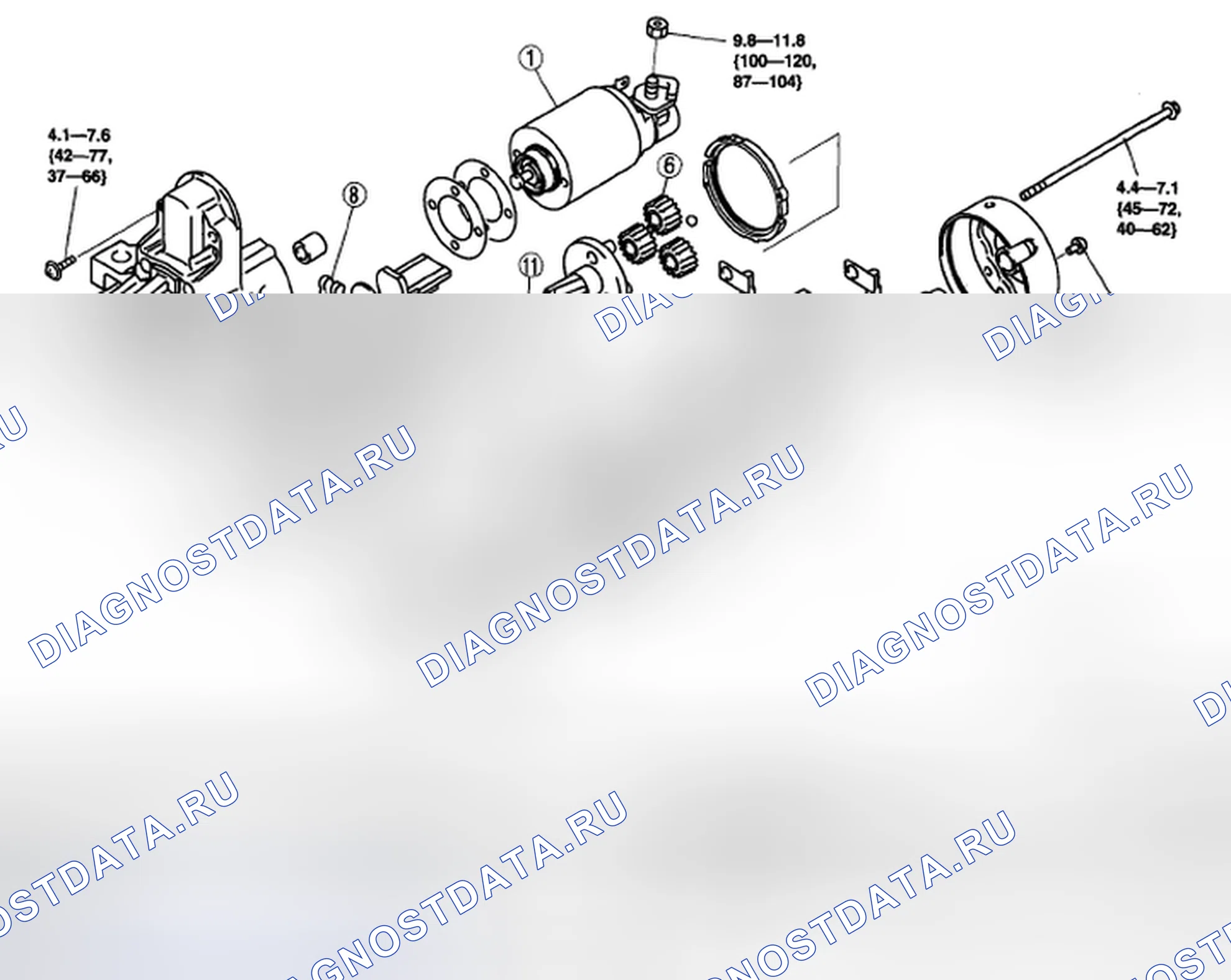 Рис. 17: РАЗБОРКА / СБОРКА СТАРТЕРА [L3]. Mazda 5 I рестайлинг