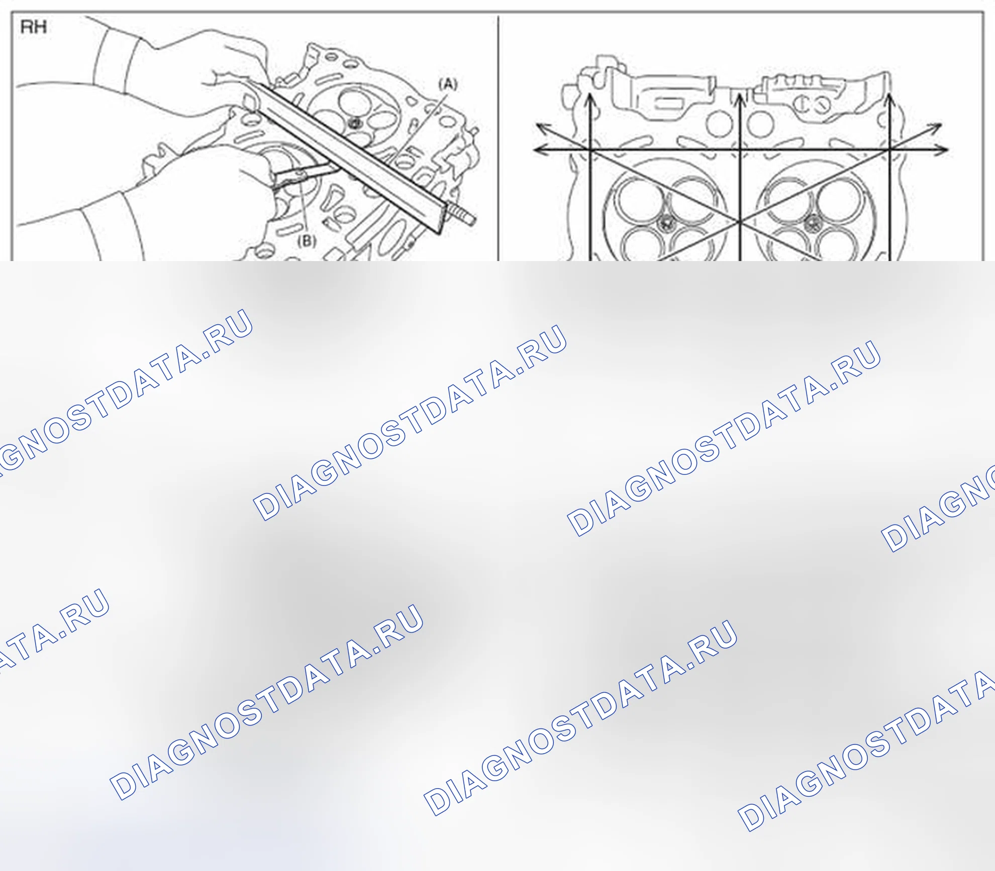 Рис. 333: ГОЛОВКА ЦИЛИНДРА. Subaru Outback BR рестайлинг