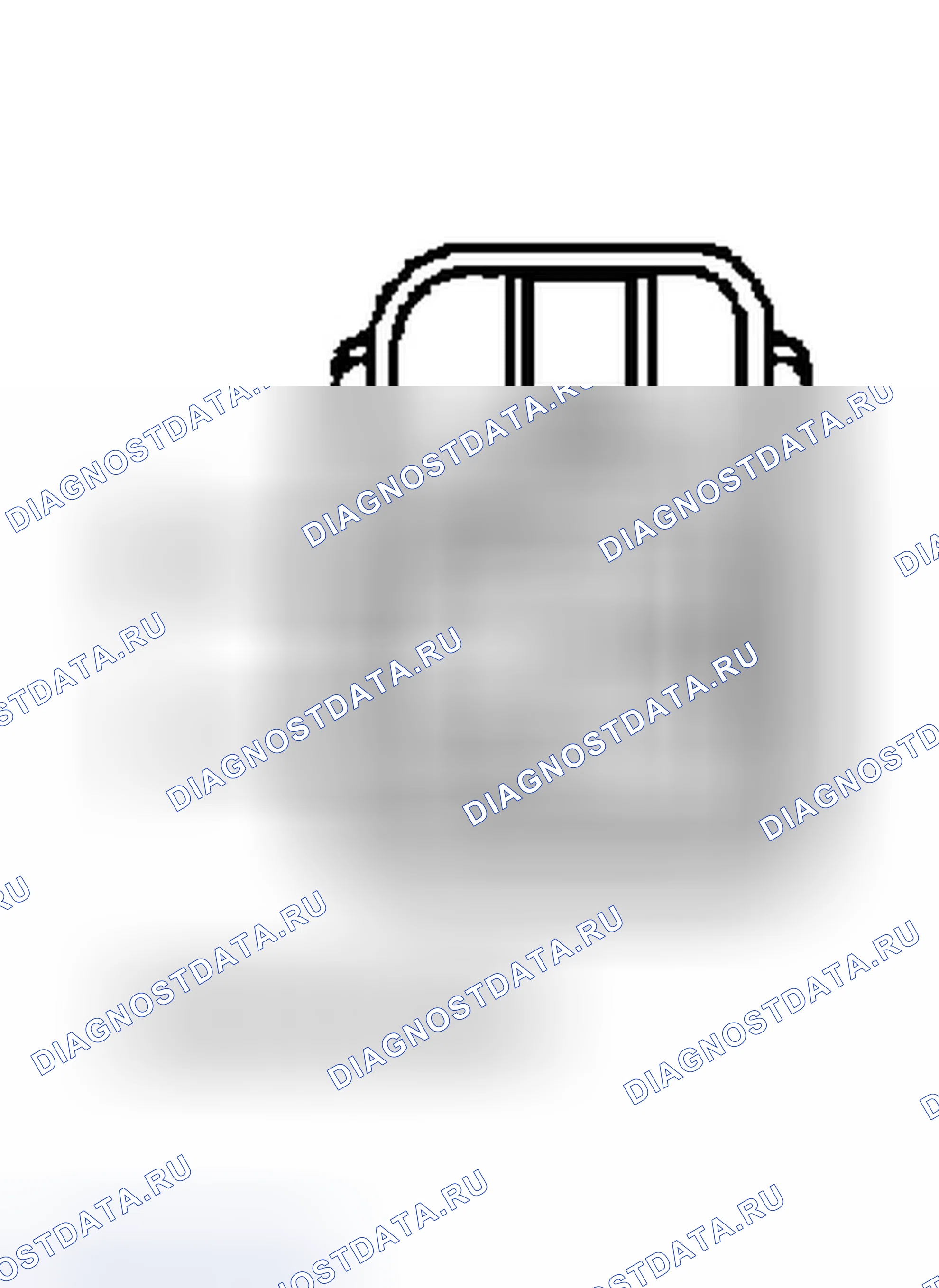 Рис. 18: Вид с торца разъема топливного инжектора (3.9L, 4.7L и 5.9L). Dodge Dakota II