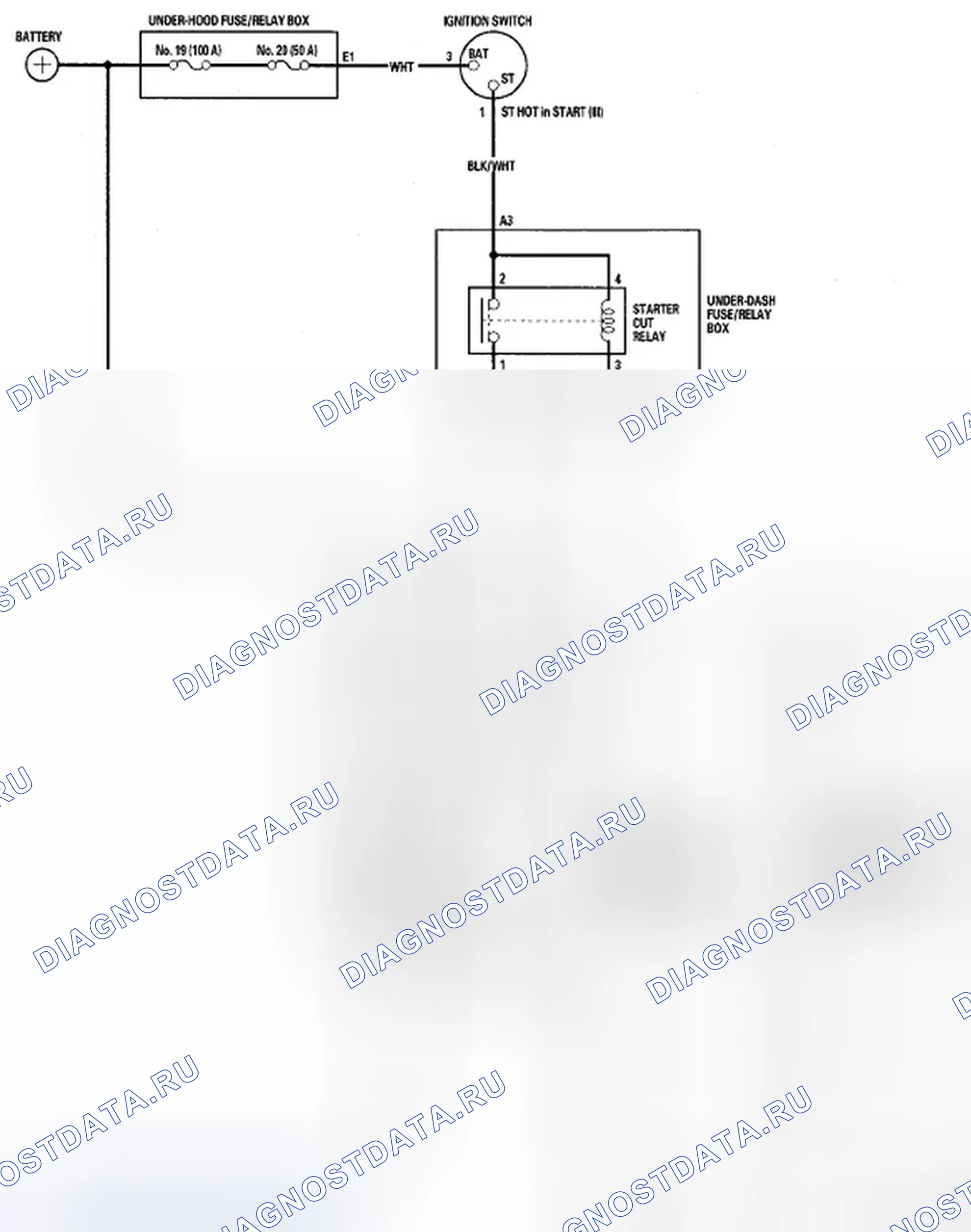Рис. 2: Принципиальная схема. Honda Element YH2 рестайлинг