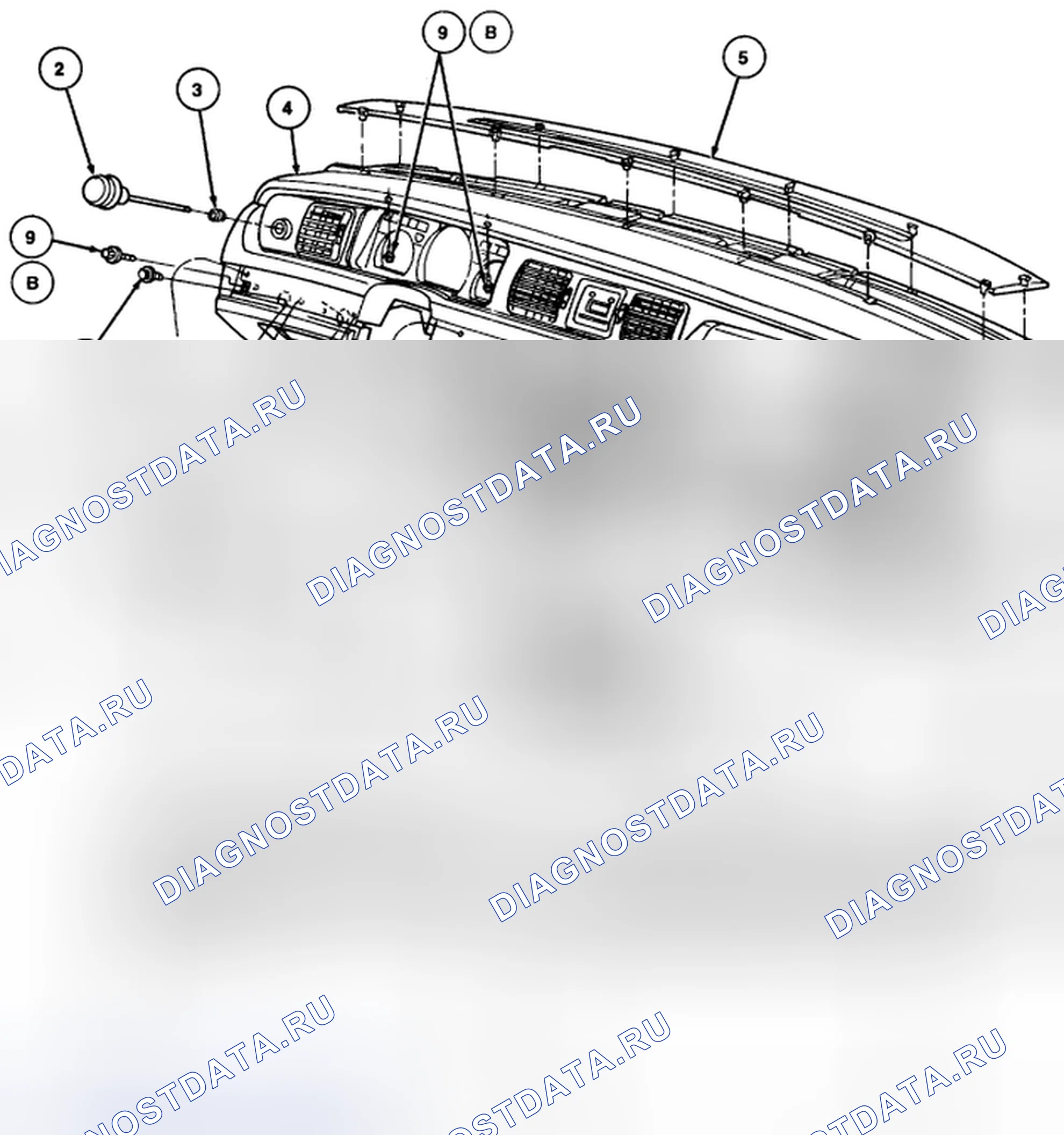 Рис. 9: Удаление (Crown Victoria, Grand Marquis и Town Car). Mazda 121 II