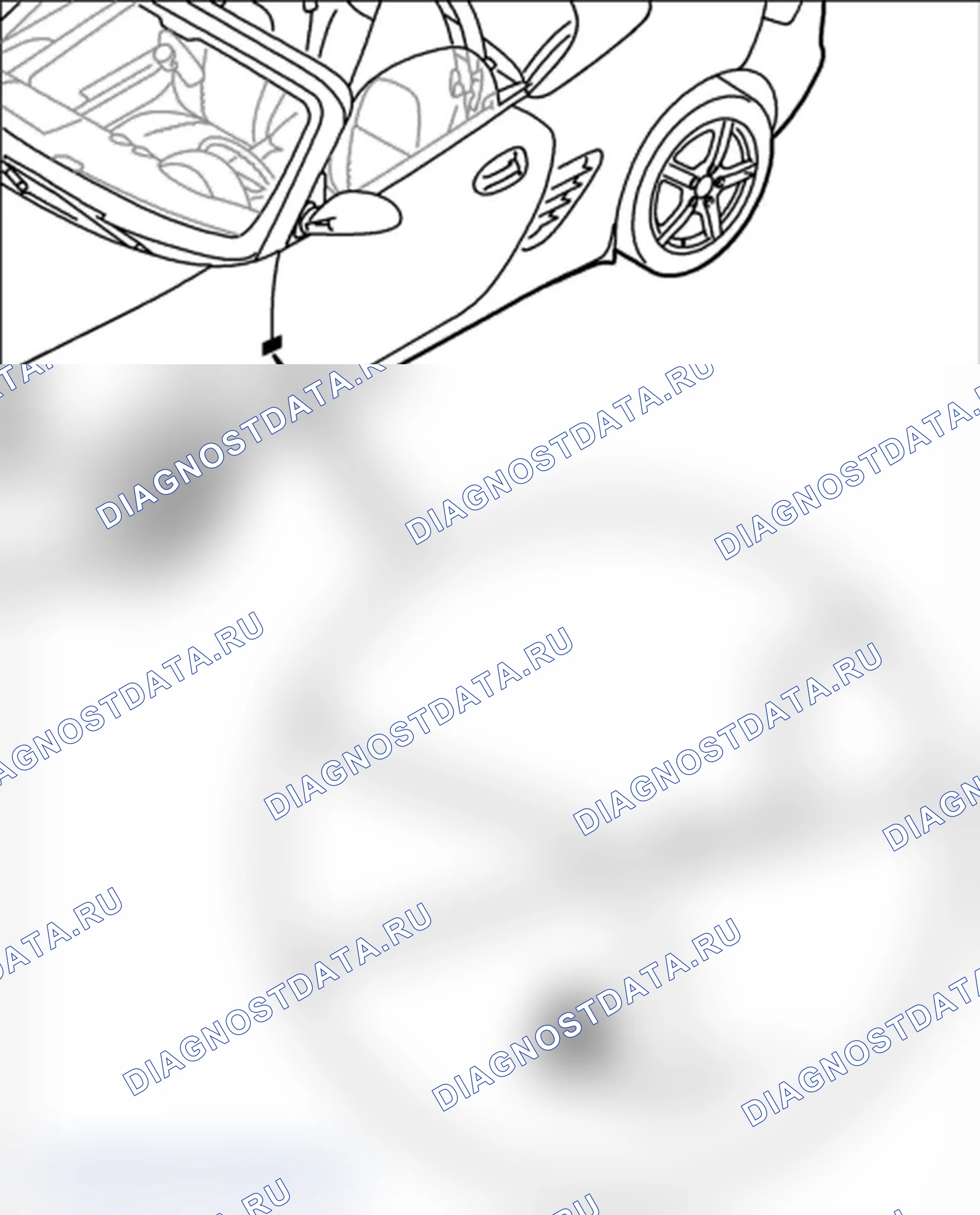 Рис. 857: Размеры зазора, центр корпуса. Porsche Boxster S 987