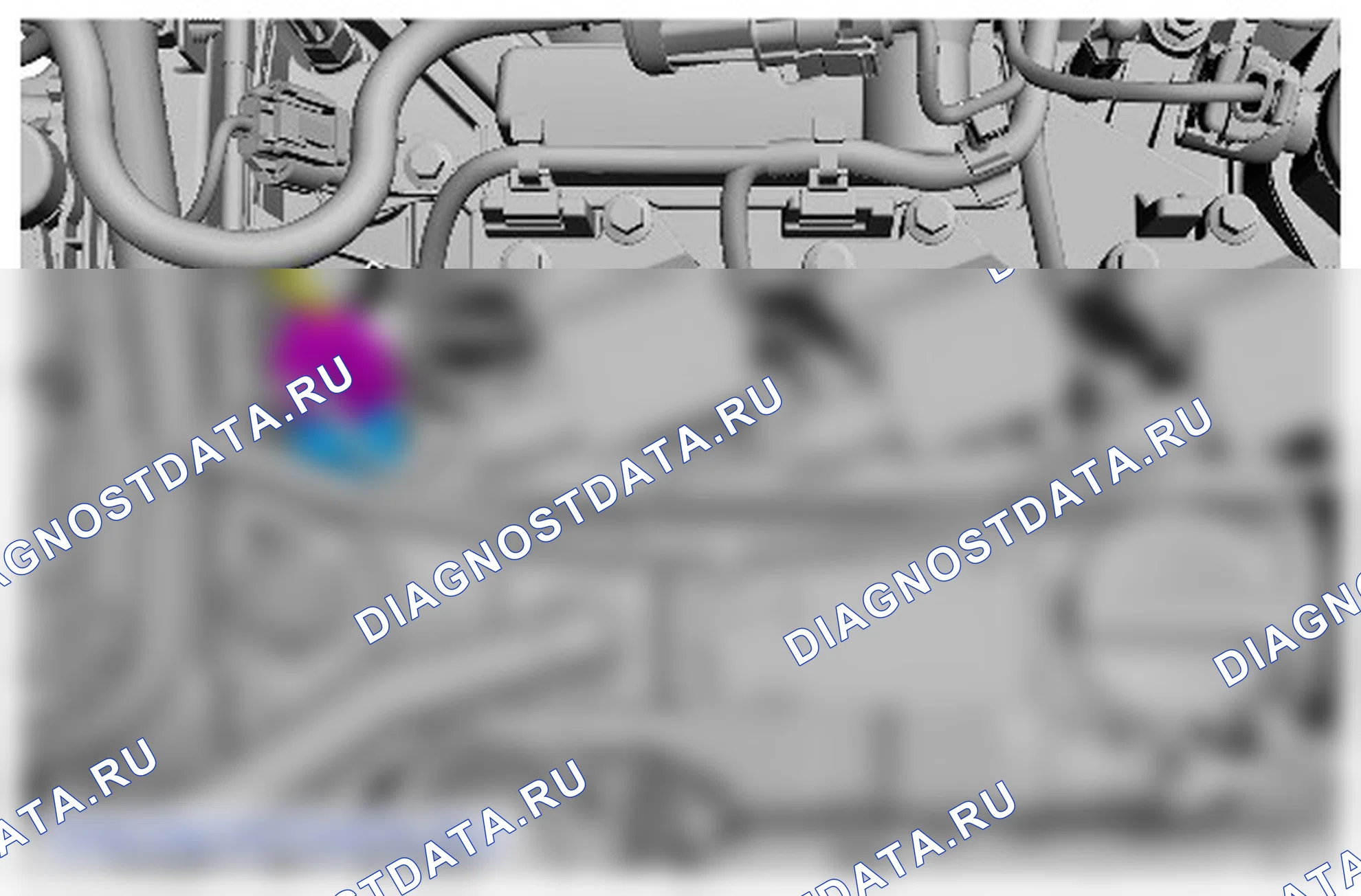 Как снять и установить датчик давления в топливном коллекторе (FRP). Ford Grand C-MAX II рестайлинг