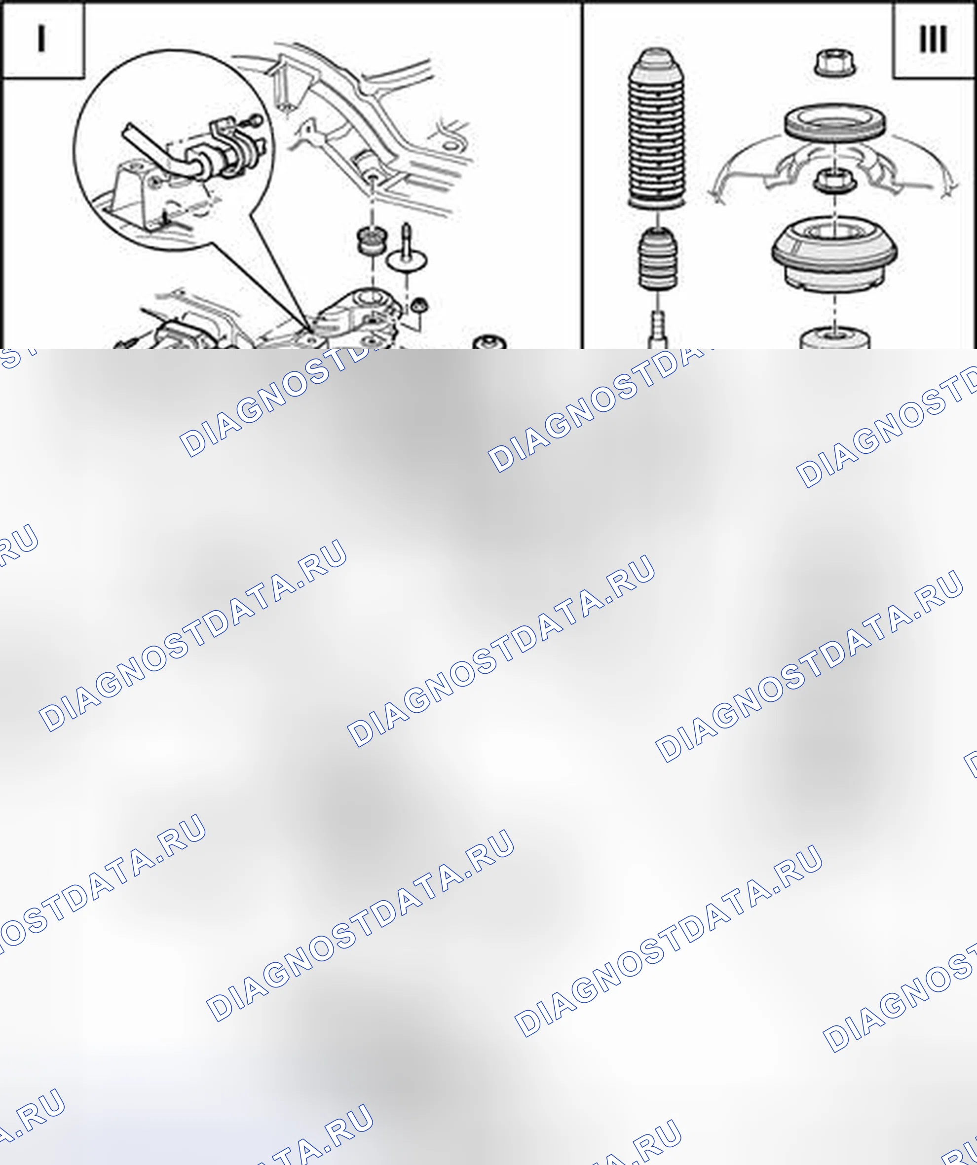 Рис. 3: Передняя ось, обзор. Volkswagen Golf Mk4