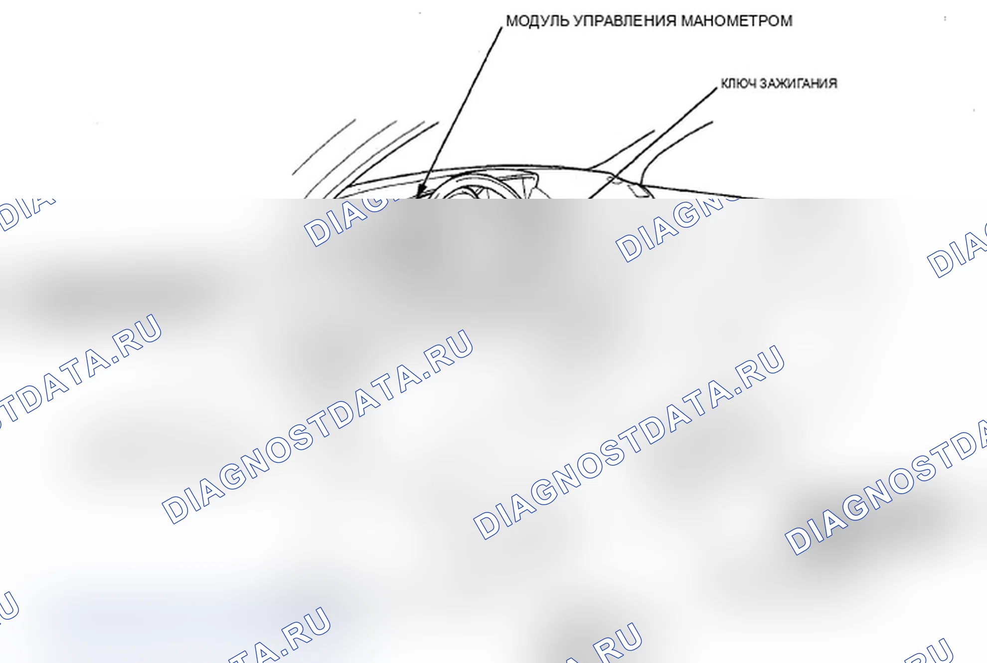 Рис. 218: Указатель расположения компонентов. Acura MDX II рестайлинг