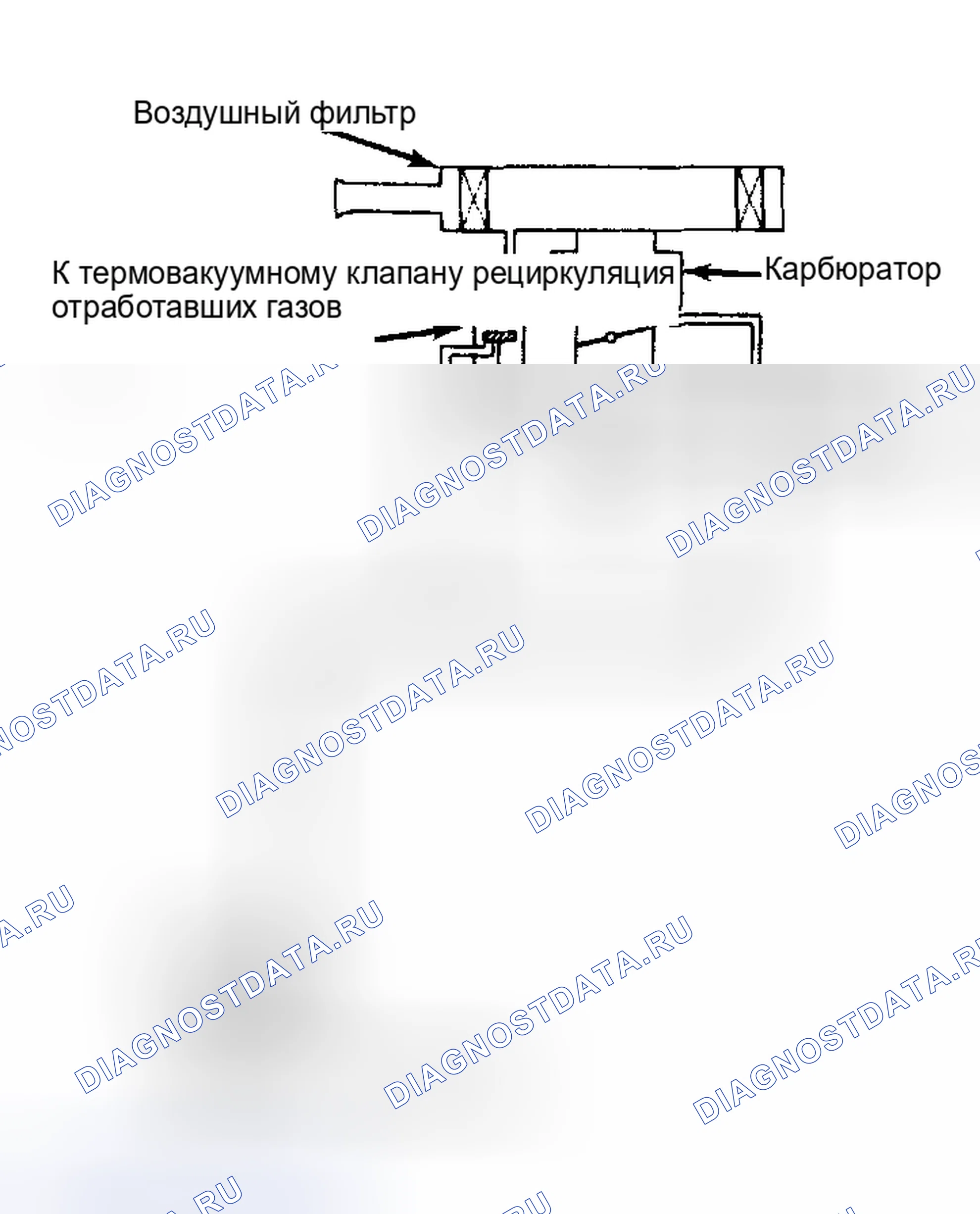Рис. 23: Тестирование вакуумного передающего клапана. Toyota Tercel L20