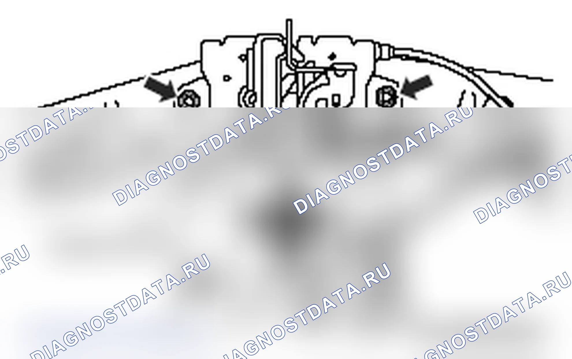 Рис. 87: ЦЕНТРОВКА ЗАЩЕЛКИ КАПОТА И УДАРНИКА. Mitsubishi Lancer Ralliart X рестайлинг
