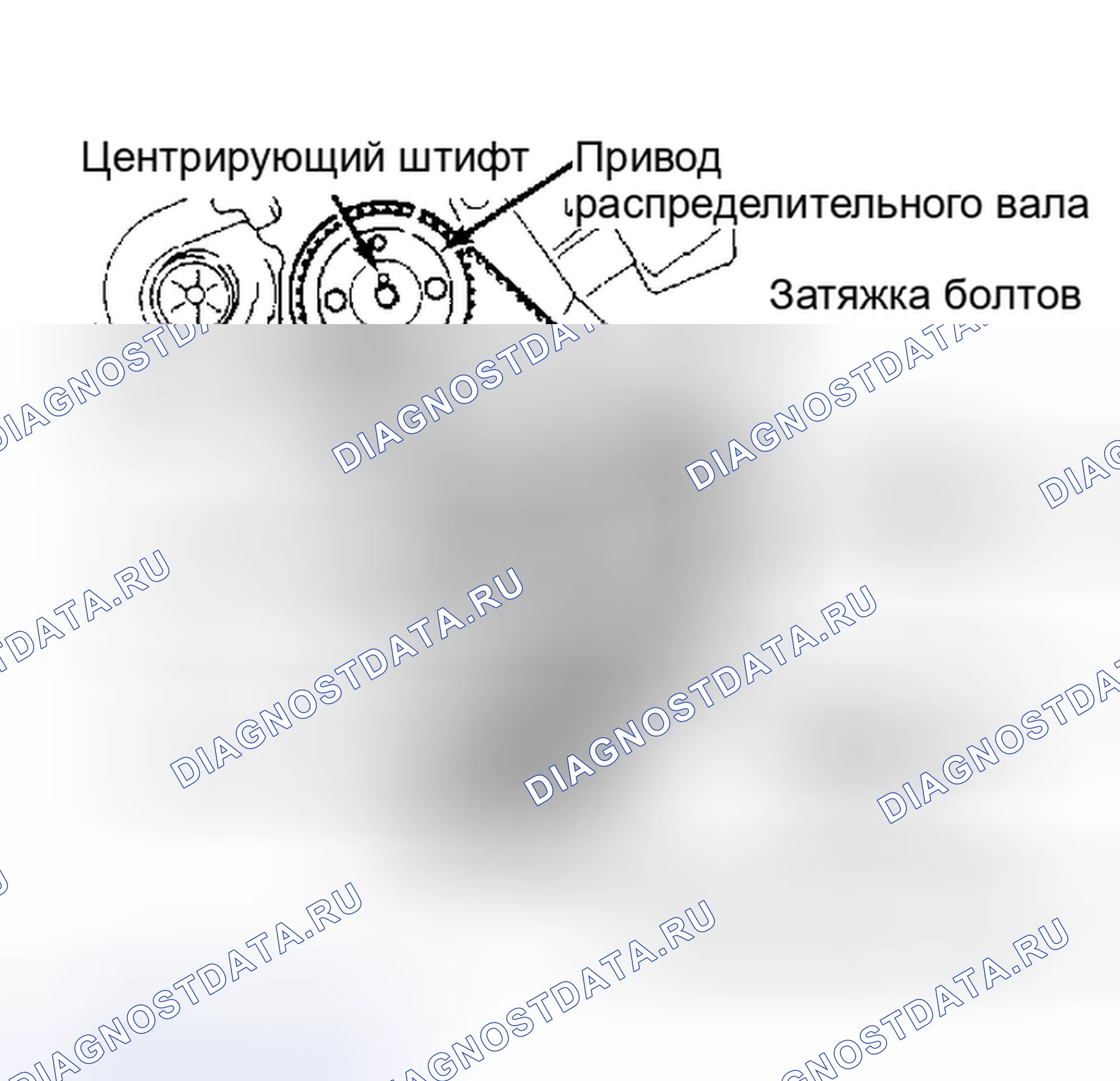 Рис. 4: Вид дизельного синхронизирующего ремня 2,4 л. Lincoln Continental VII