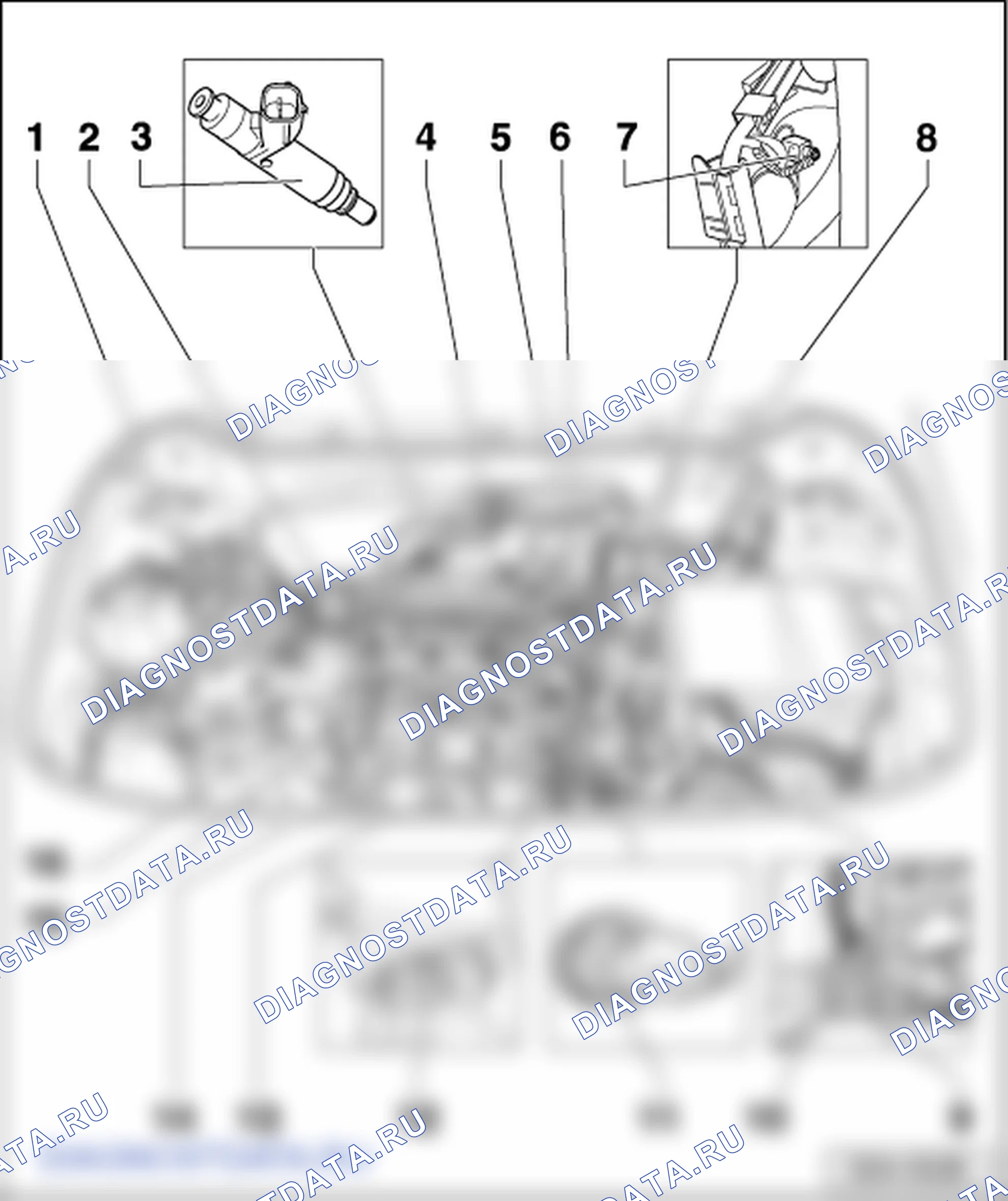 Система впрыска (1,2/40; двигатель 47 кВт MPI). Skoda Fabia I