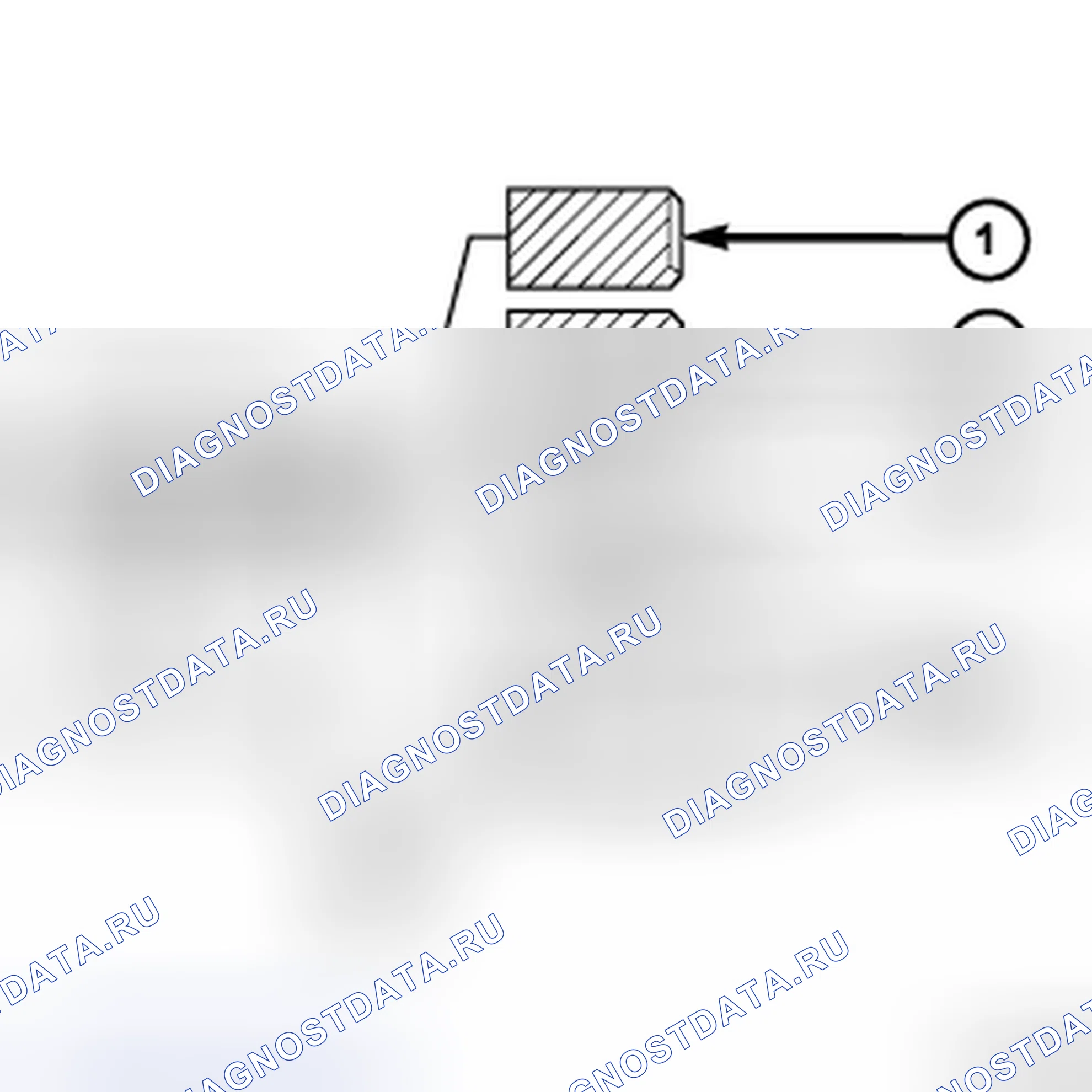 Рис. 356: ПОРШНЕВЫЕ КОЛЬЦА. Chrysler Town & Country V