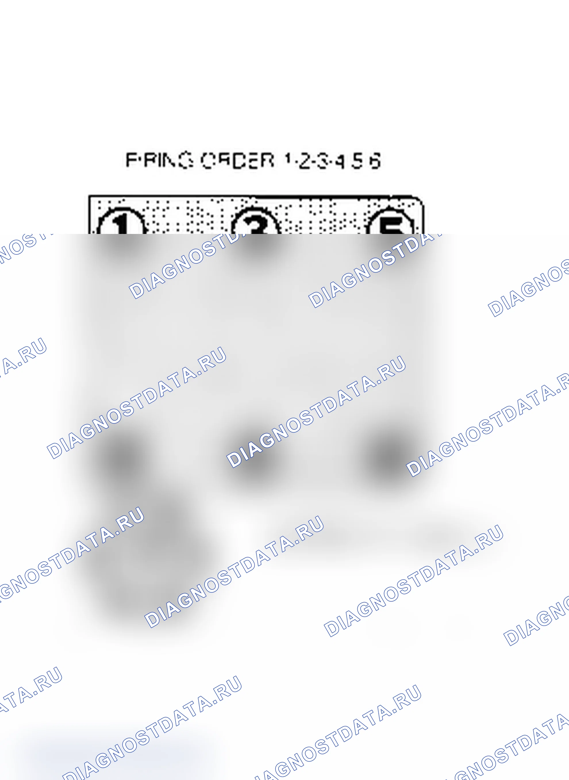 Рис. 30: Pickup и 4Runner Firing Order и Distributor Rotation. Toyota Camry V20