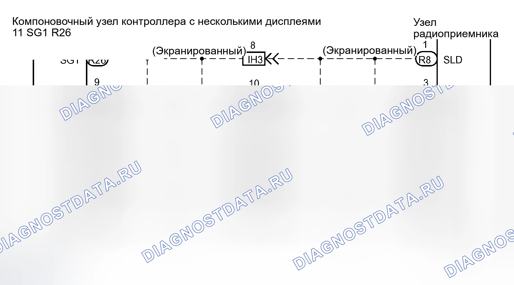 Рис. 69: электросхема. Toyota Sienna II