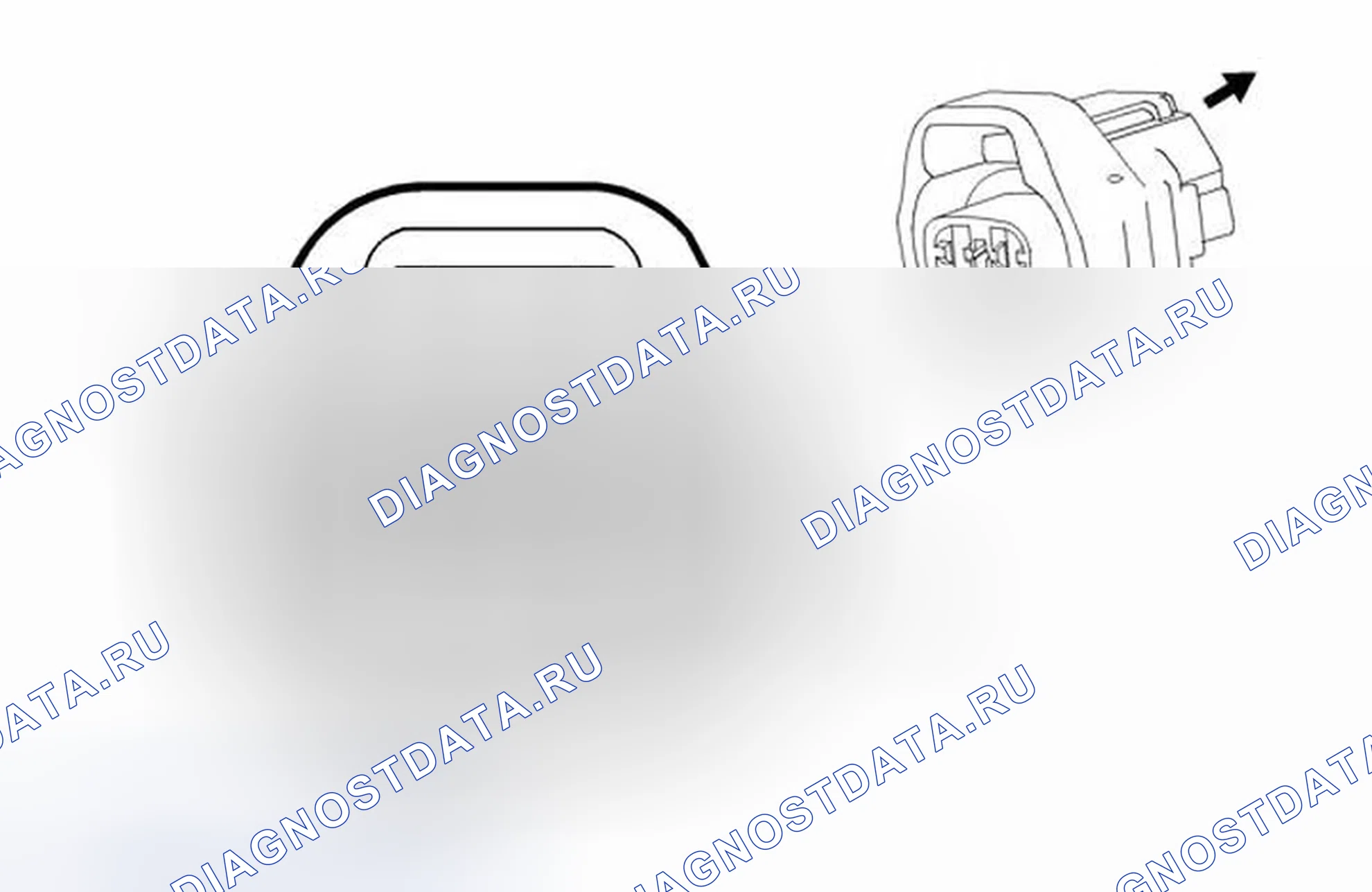 Рис. 235: Датчик скорости входного вала коробки передач B14C. Chevrolet Spark M300