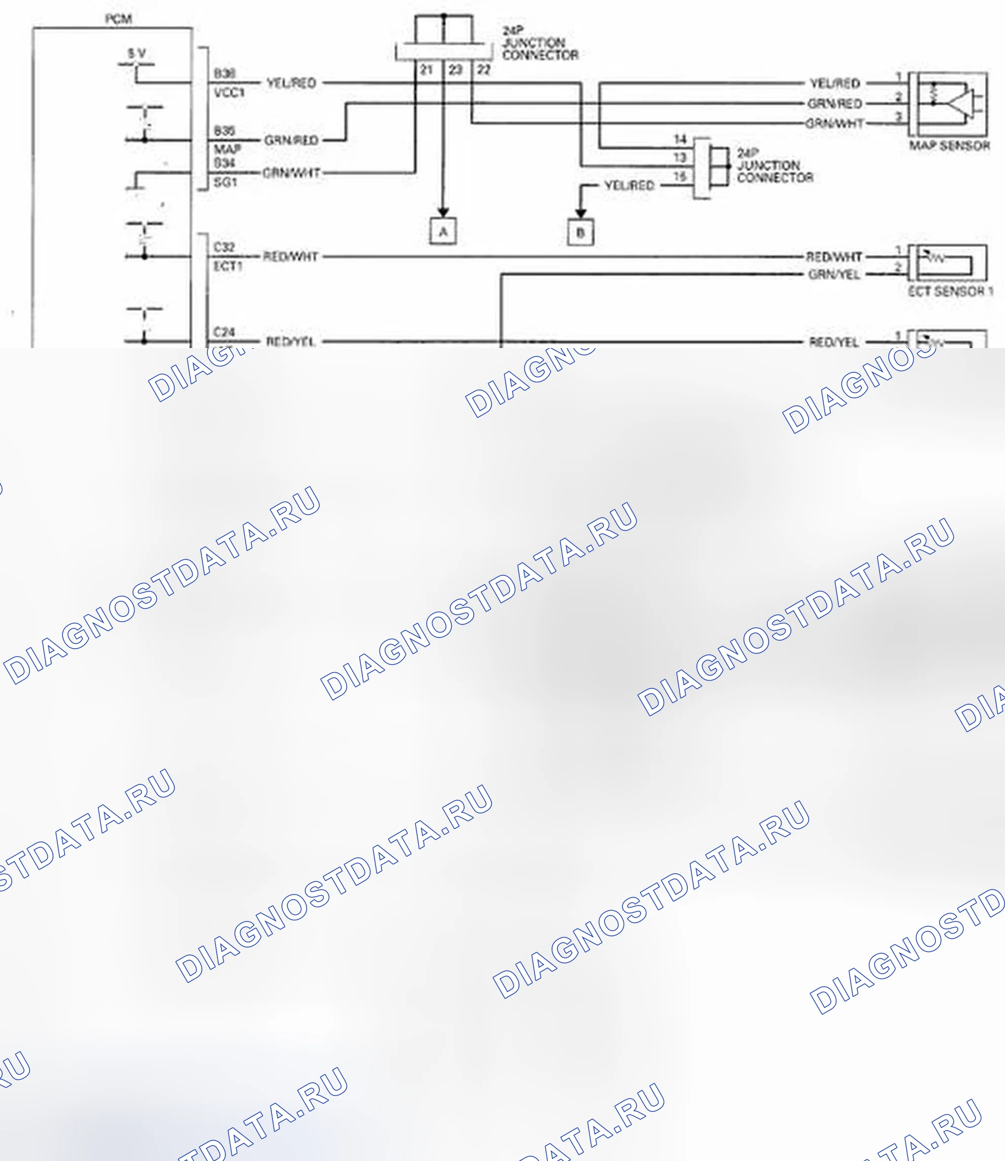 Рис. 393: Принципиальная схема ИКМ (модель ' 07). Honda Odyssey IV