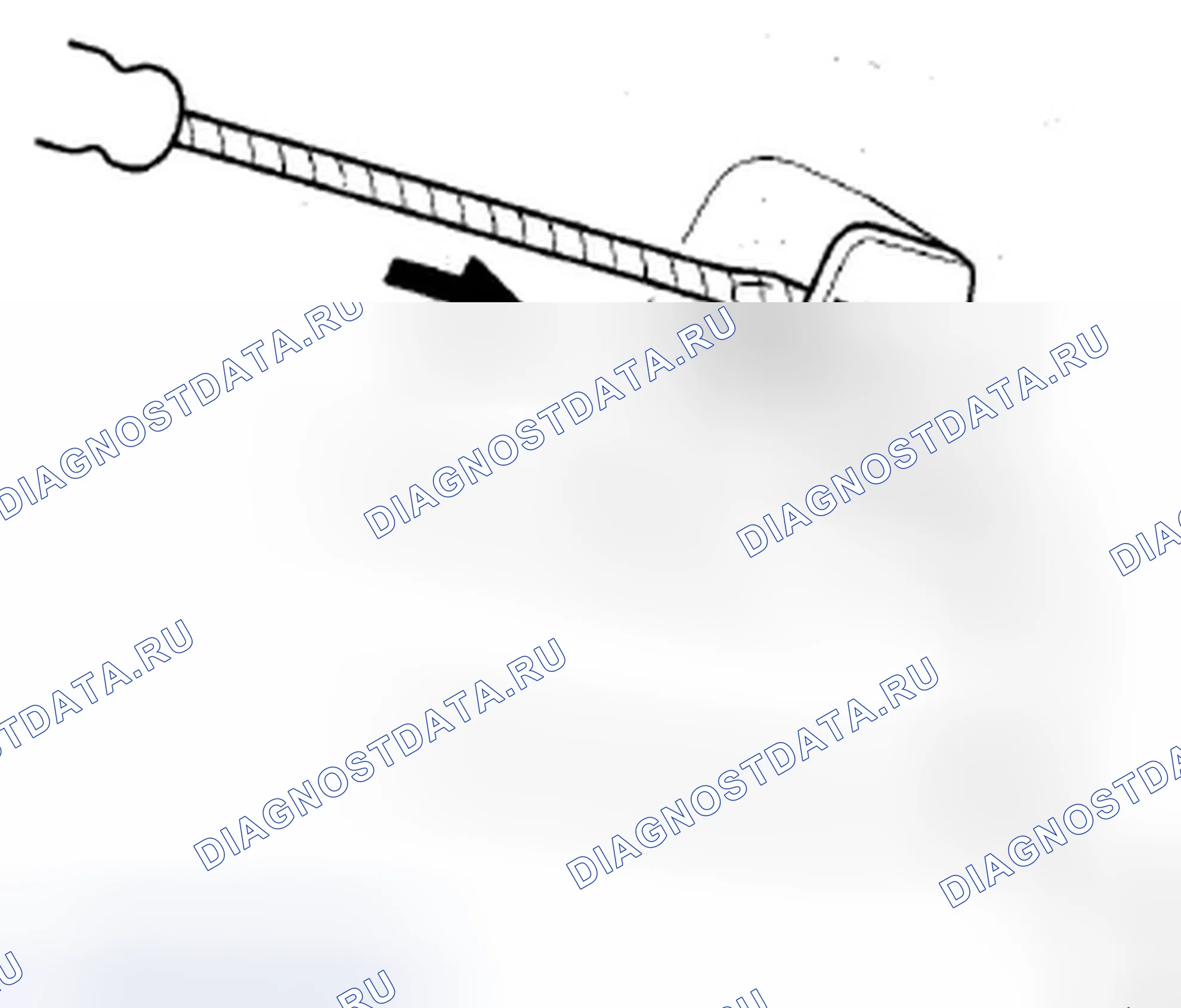Рис. 47: Снятие/установка рукоятки грейфера. Acura ZDX I