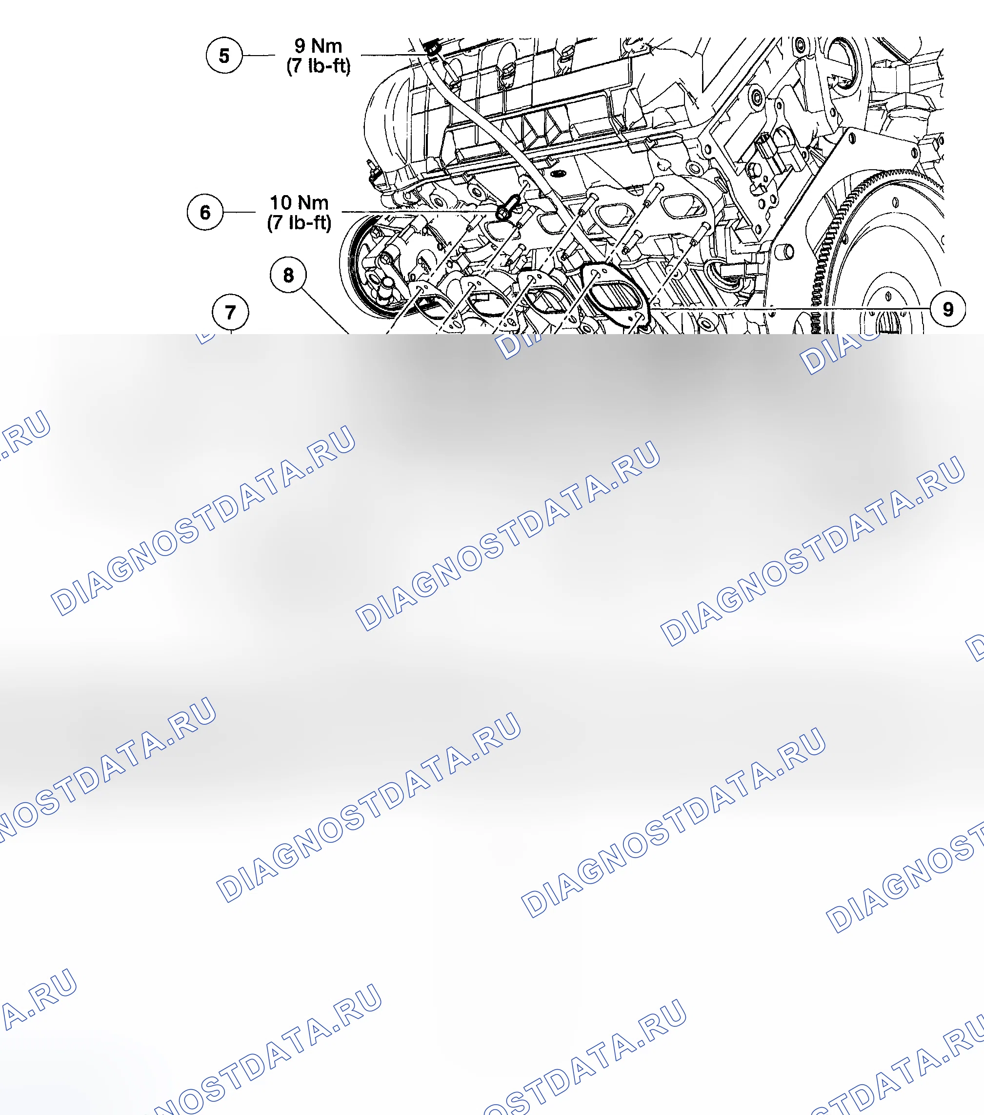 Рис. 103: Выхлопной коллектор лев.. Hyundai ix20 I рестайлинг