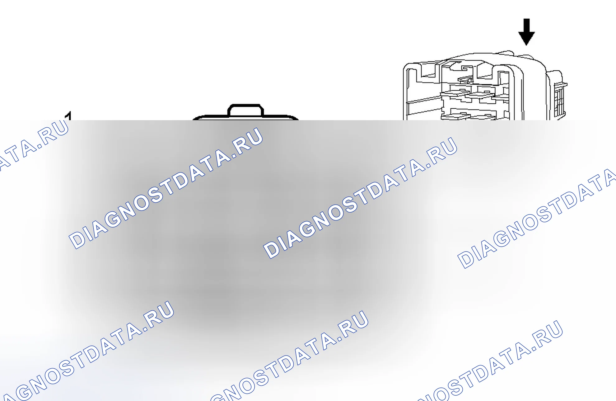 Рис. 456: X901 Привязные ремни для лифтгейта. Chevrolet Traverse I