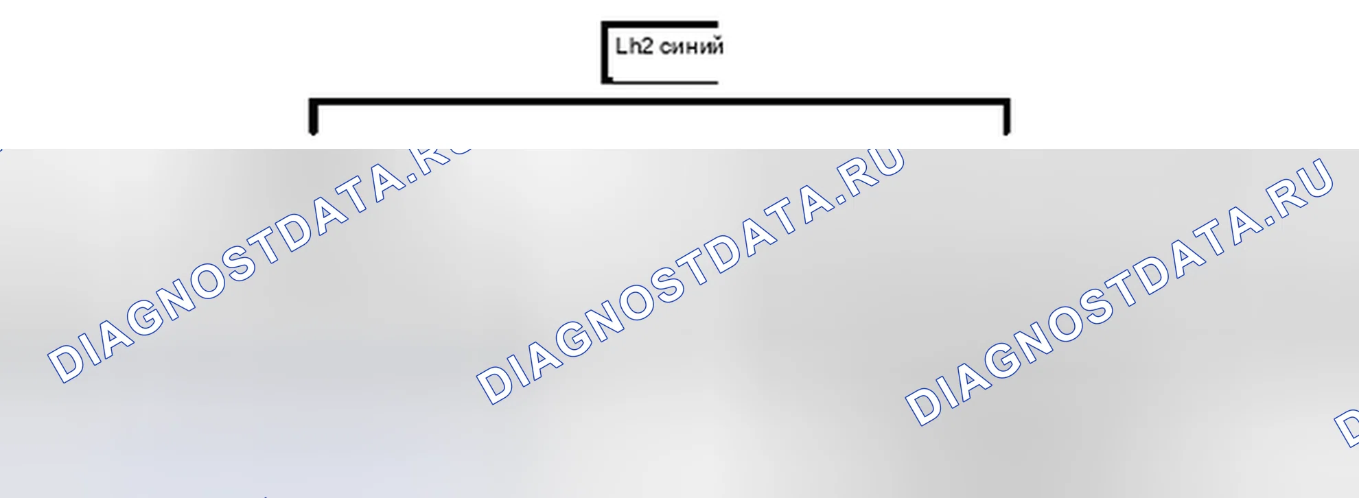 Рис. 972: Вид соединителя с торца (LH2). Lexus ES XV60