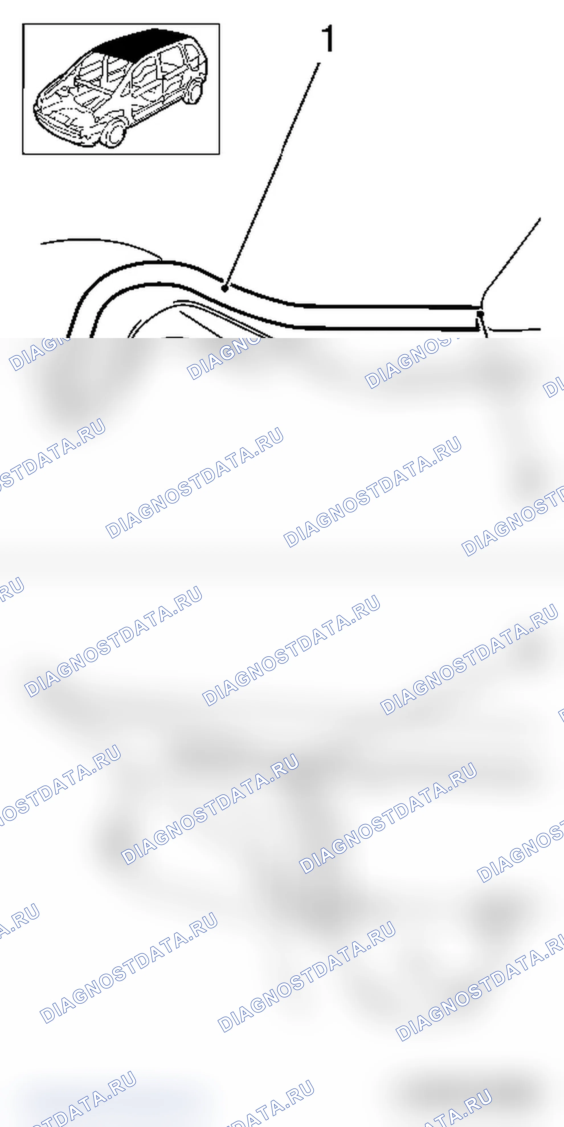 Замена задней стойки откидной крыши - L67. Opel Astra H