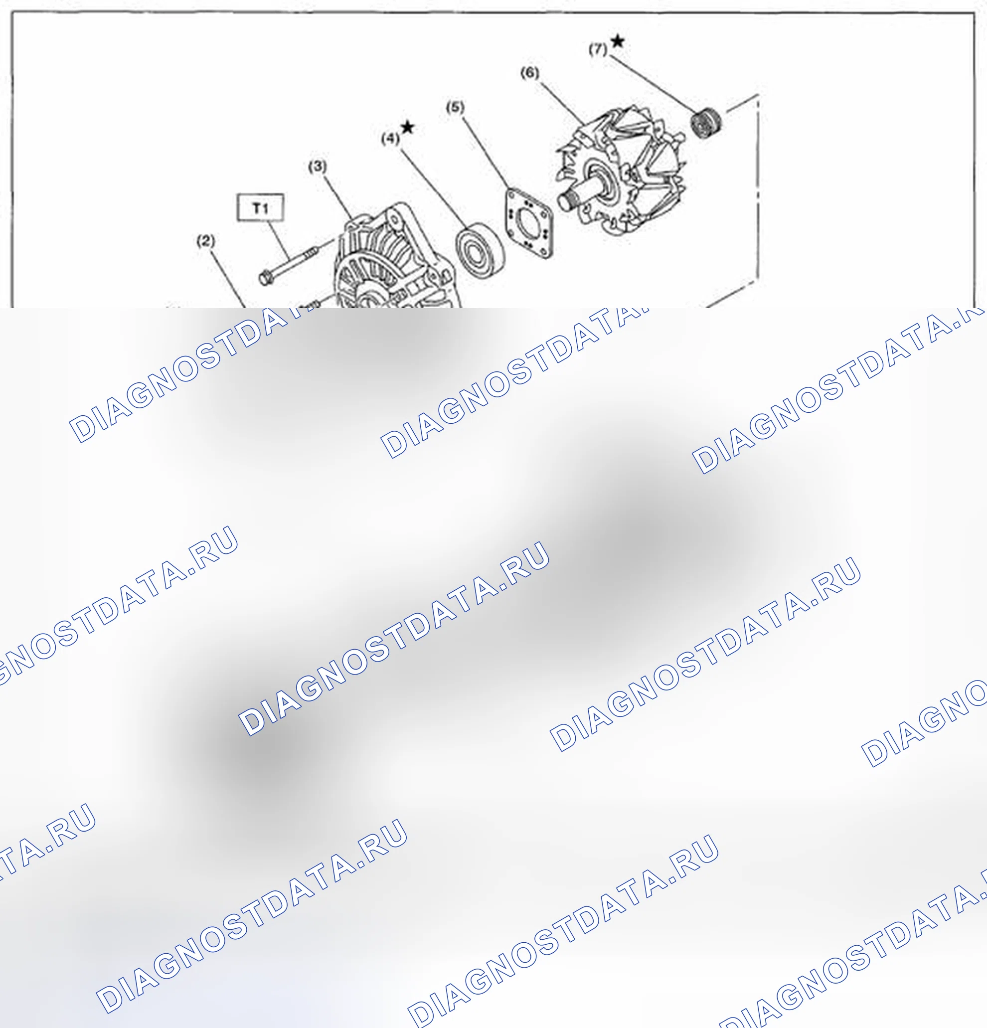 Рис. 3: ГЕНЕРАТОР. Subaru Impreza WRX GE рестайлинг