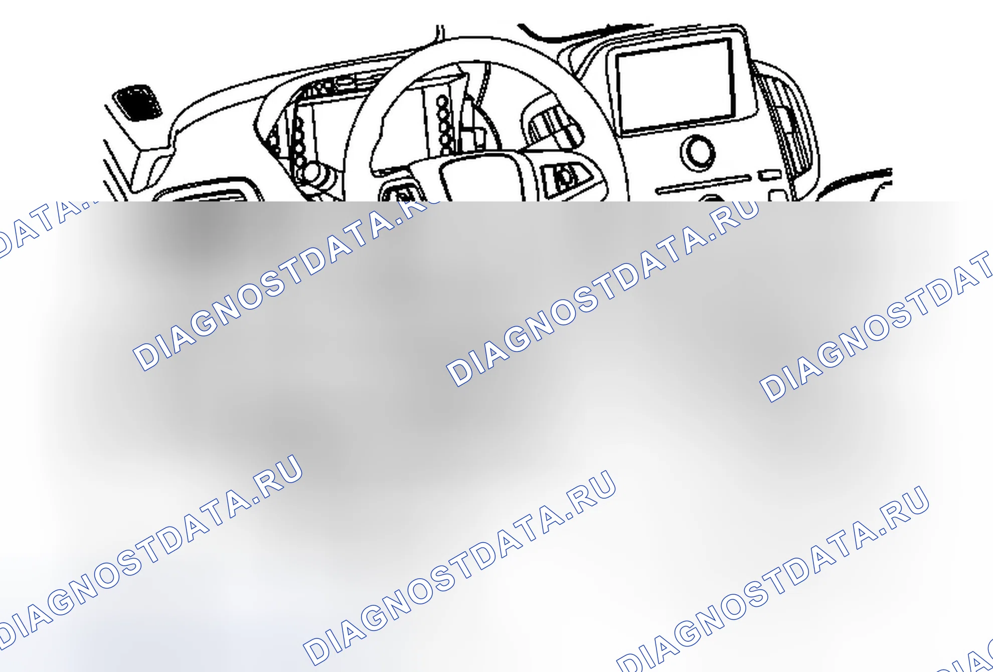 Рис. 4: Замена крышки нижней части рулевой колонки. Chevrolet Volt I