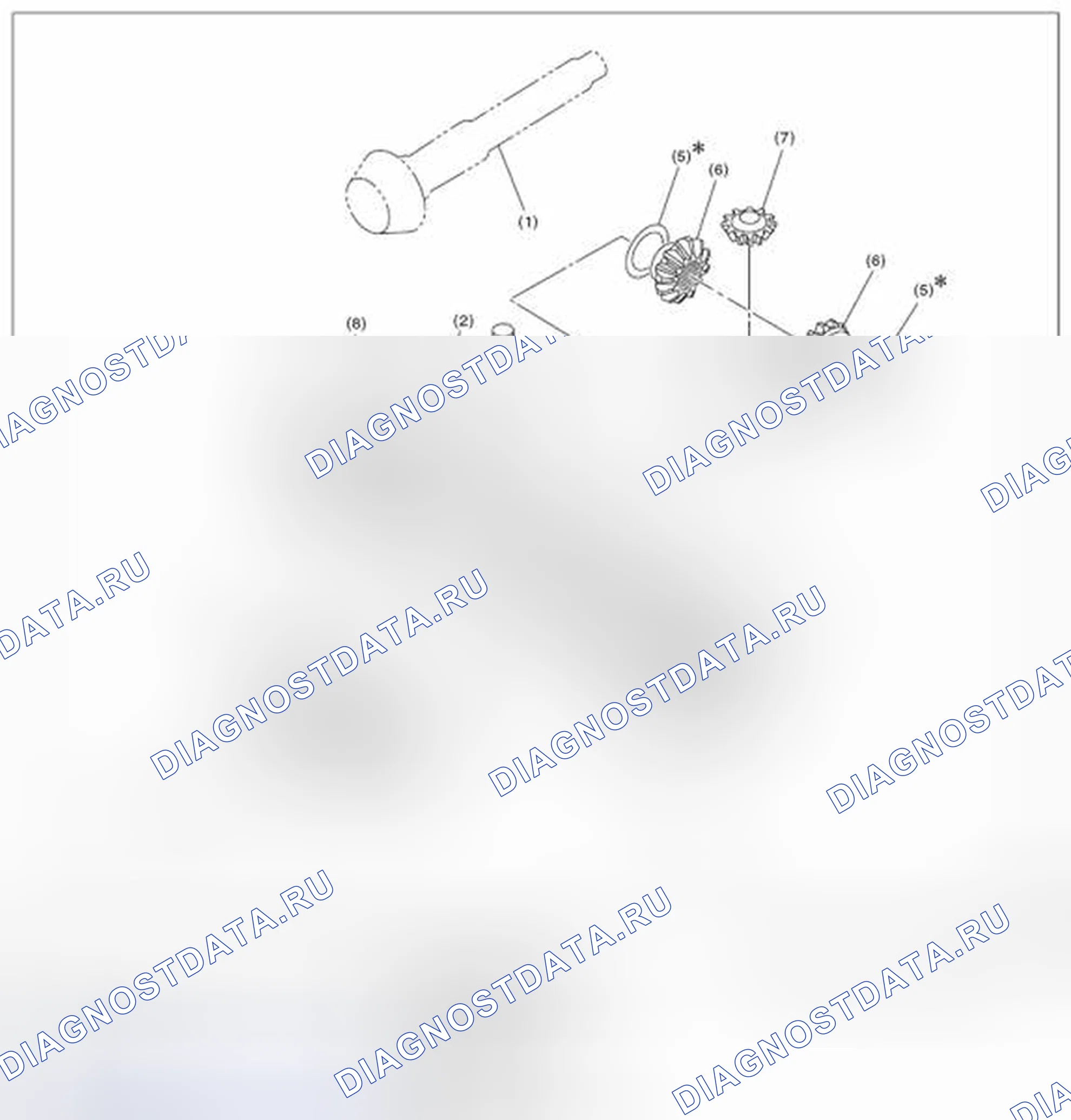 Рис. 135: ПЕРЕДНИЙ ДИФФЕРЕНЦИАЛ. Subaru Impreza GK