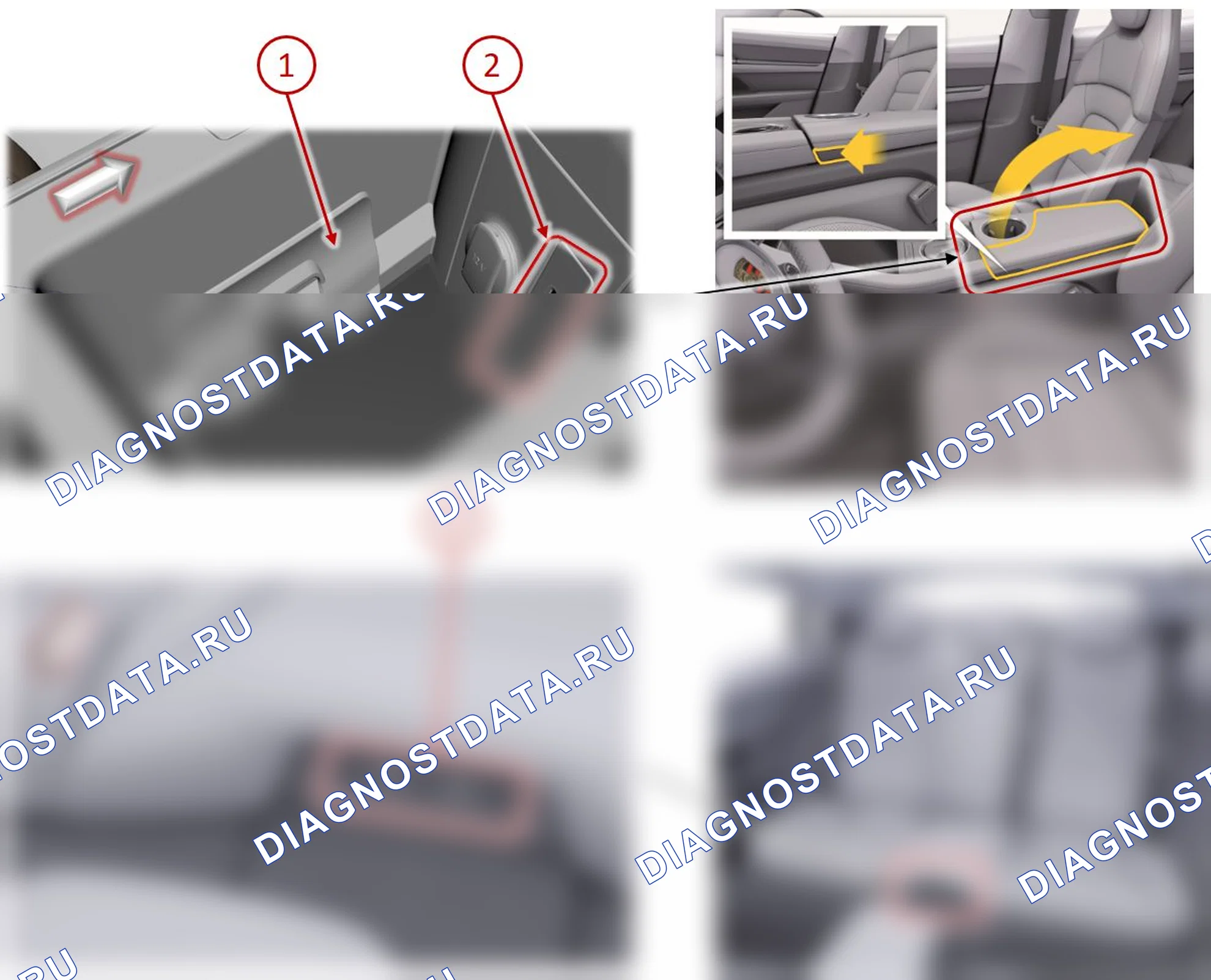 Разъем для внешнего медиаисточника – USB, обрыв. Porsche Taycan J1
