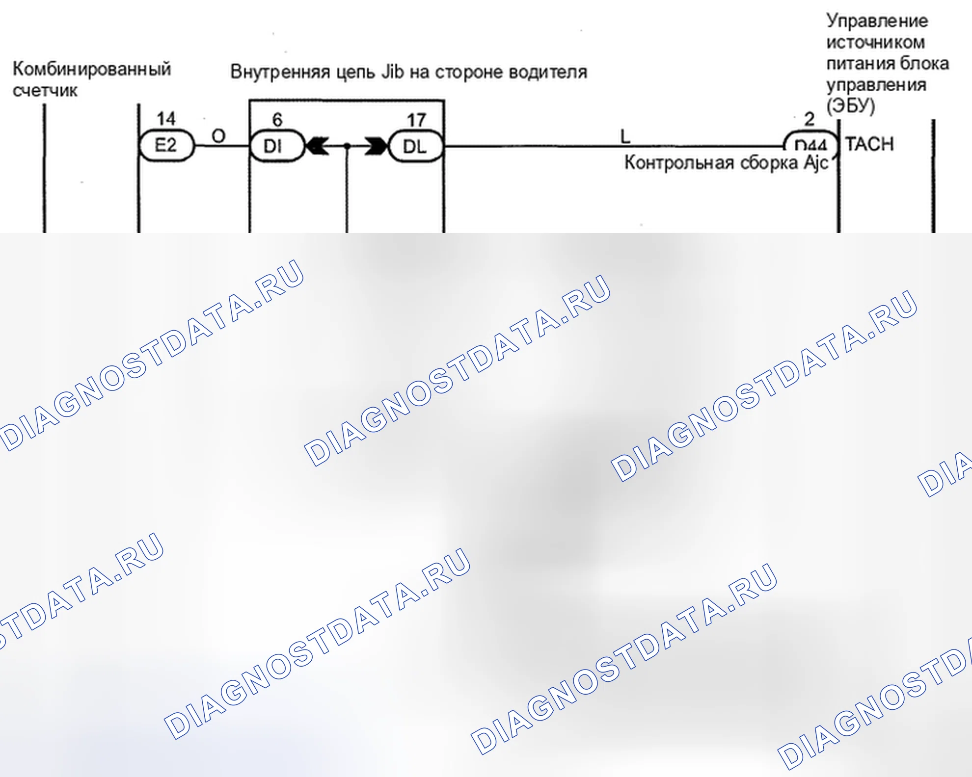Рис. 43: электросхема. Toyota Avalon XX30 рестайлинг