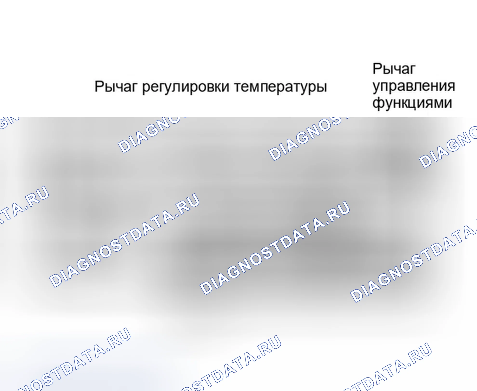 Рис. 4: Рычаг регулировки температуры. Ford Escort V рестайлинг
