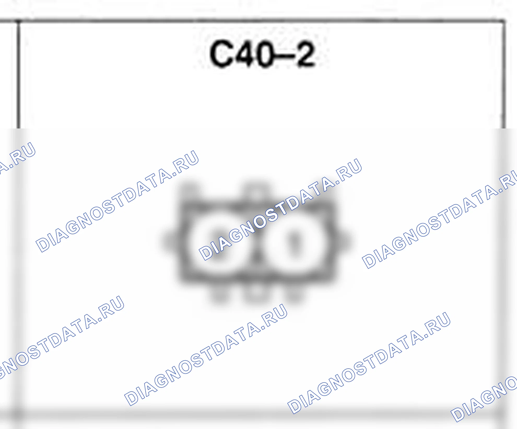 Распиновка разъёма C40-2 — жгута управления. Hyundai Accent LC