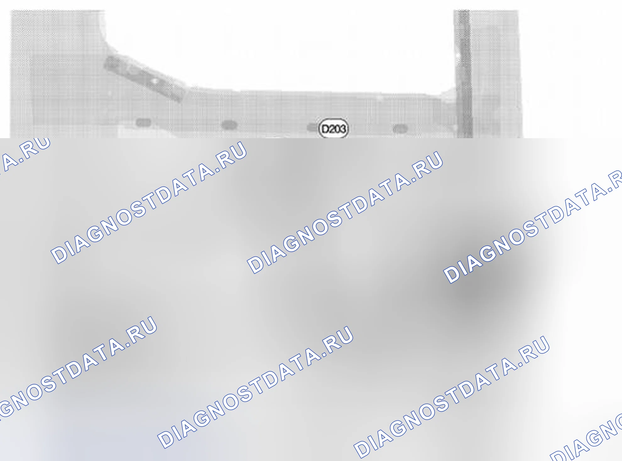 Рис. 62: Идентификация разъемов жгута задней двери Lh (модели CREW CAB). Nissan Frontier D40