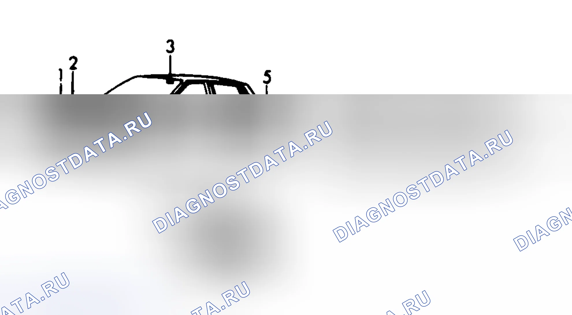 Рис. 7: РАСПОЛОЖЕНИЕ ИНФОРМАЦИОННЫХ МЕТОК. Oldsmobile Cutlass Ciera I