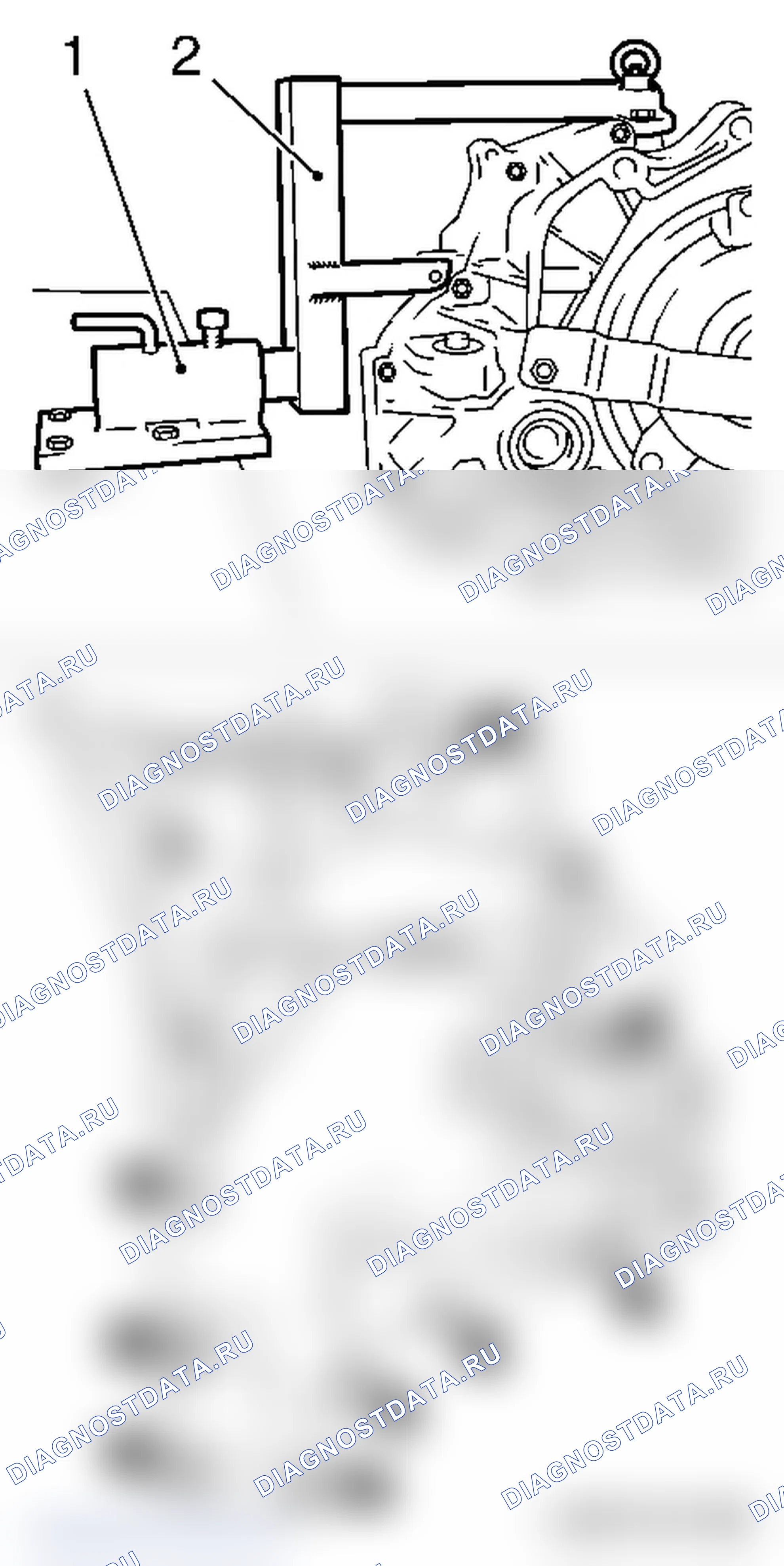 Снятие и установка узла корпуса клапана (КПП снята) (AF13-II). Opel Corsa D