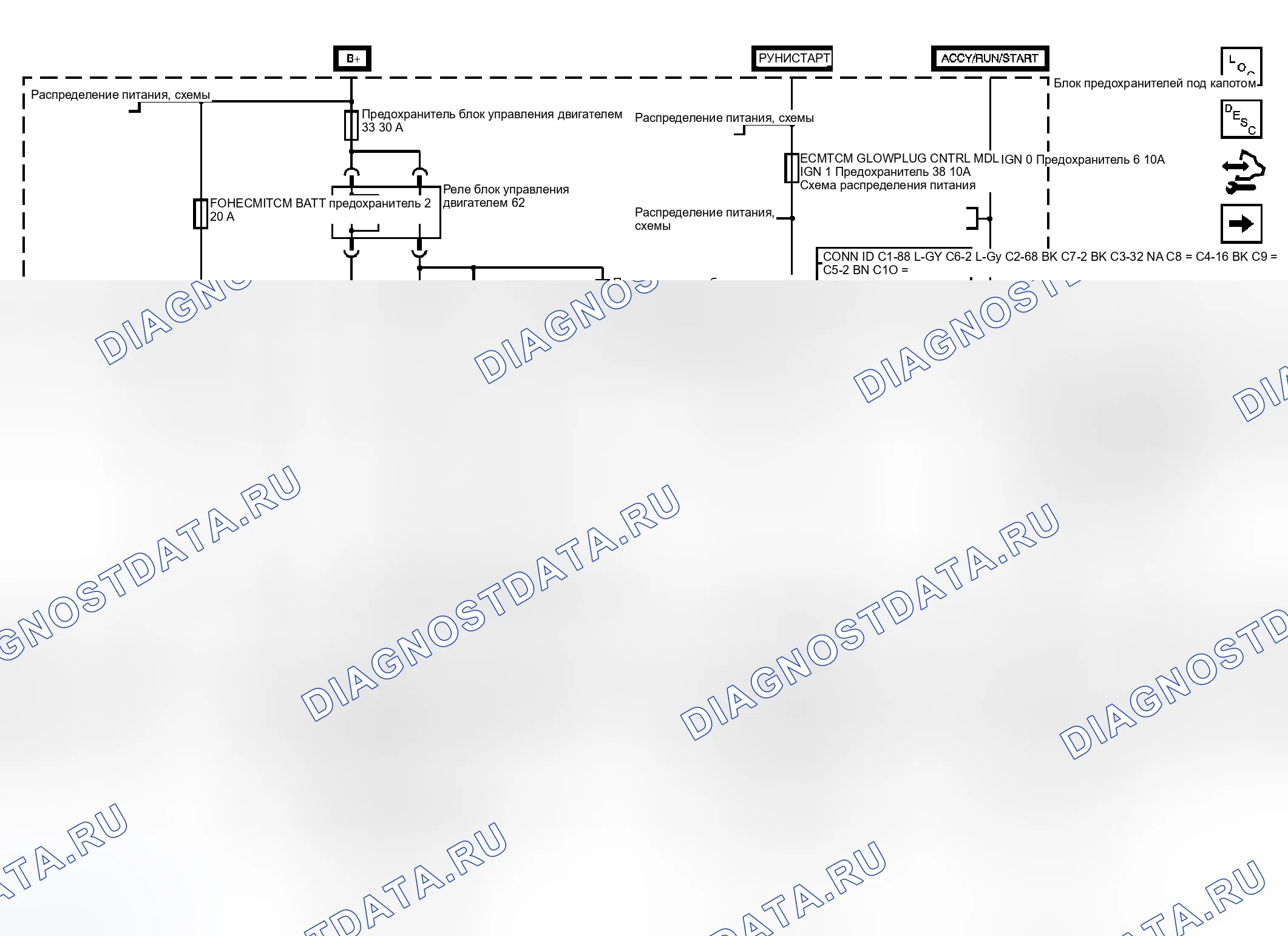 Рис. 76: Схема управления двигателем. Chevrolet RV Cutaway G3500 