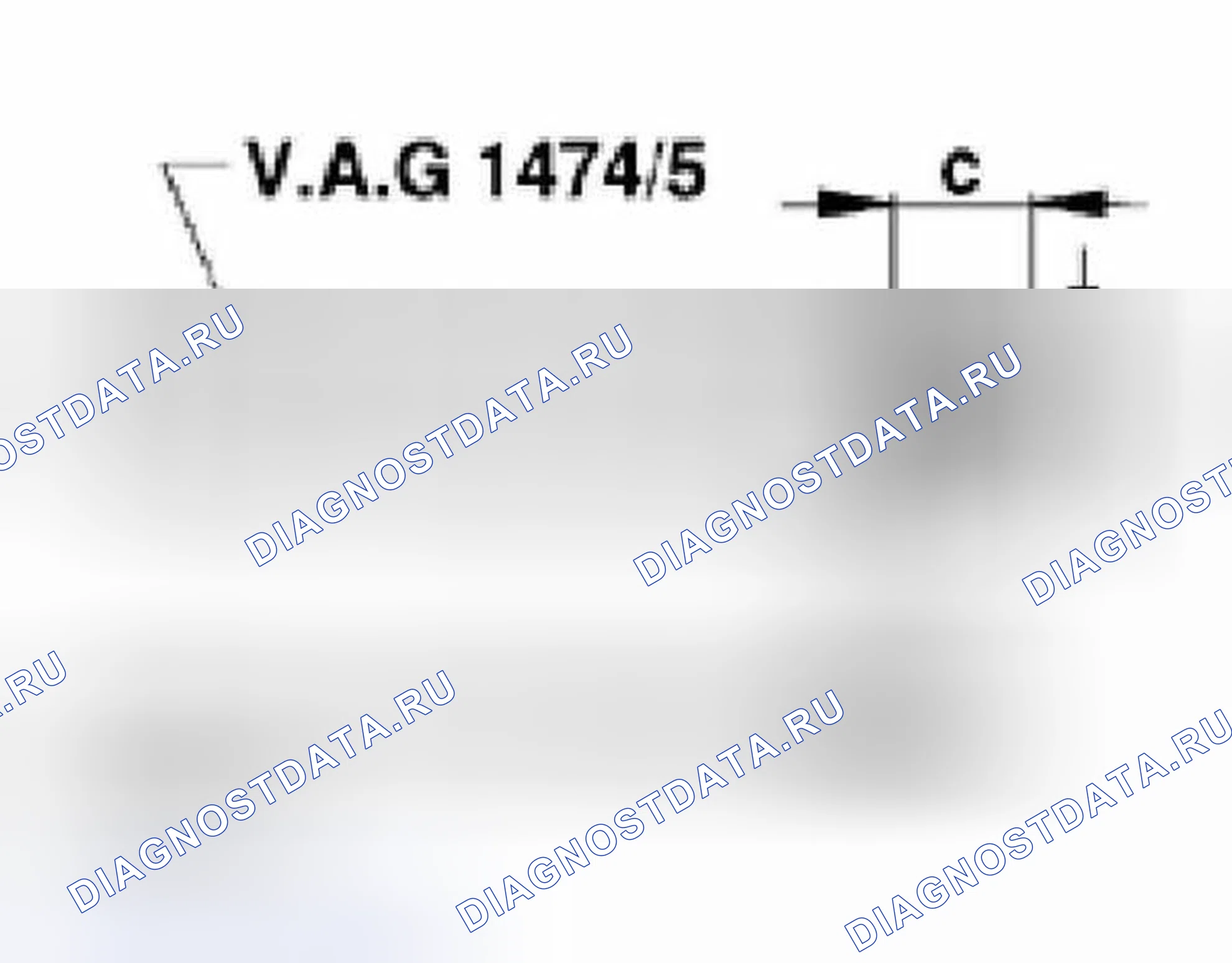 Рис. 39: Модификация клина VAG 1474 / 5. Volkswagen Jetta III
