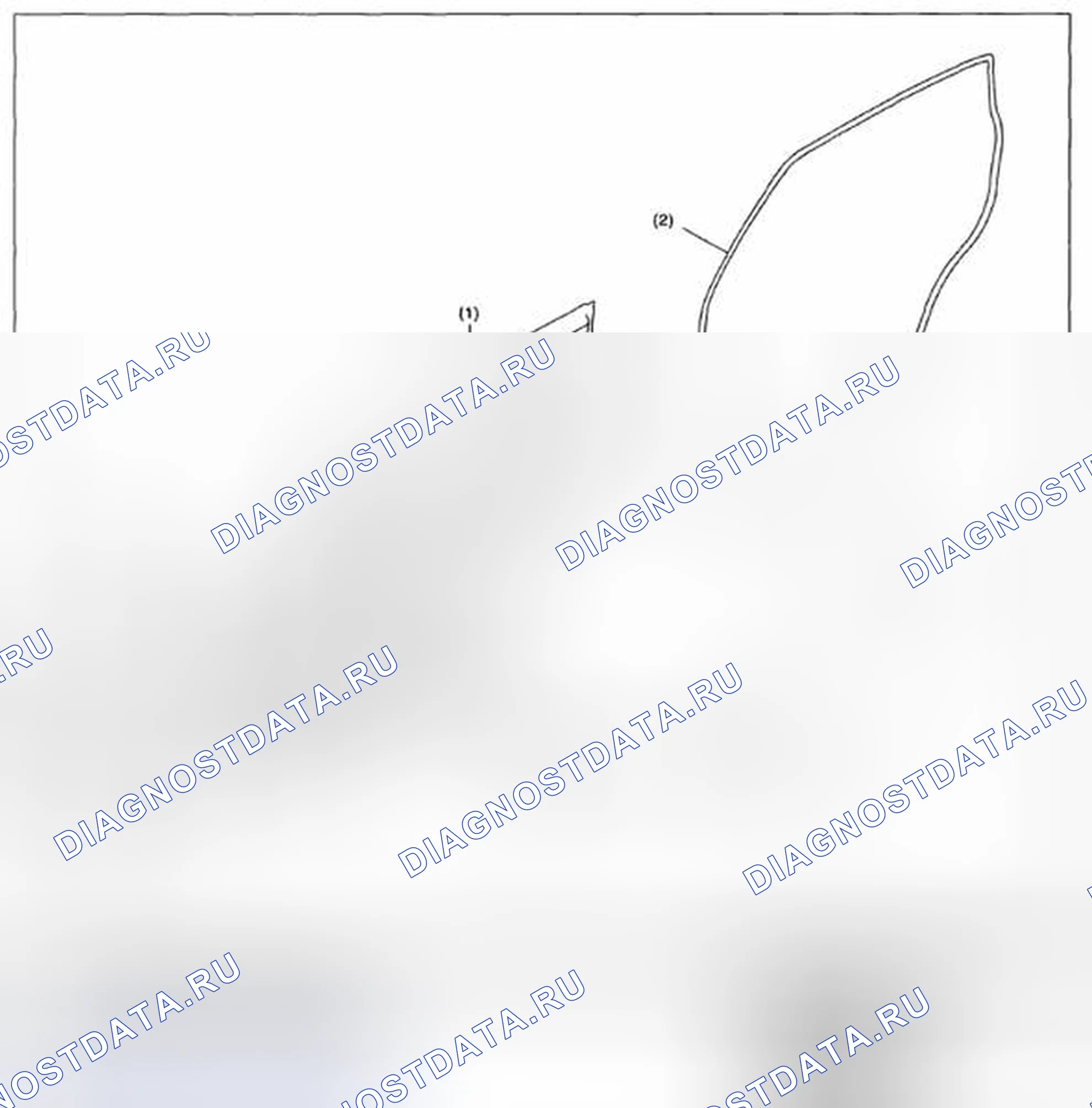 Рис. 4: ЗАДНЯЯ ДВЕРЬ. Subaru Legacy BM/BR