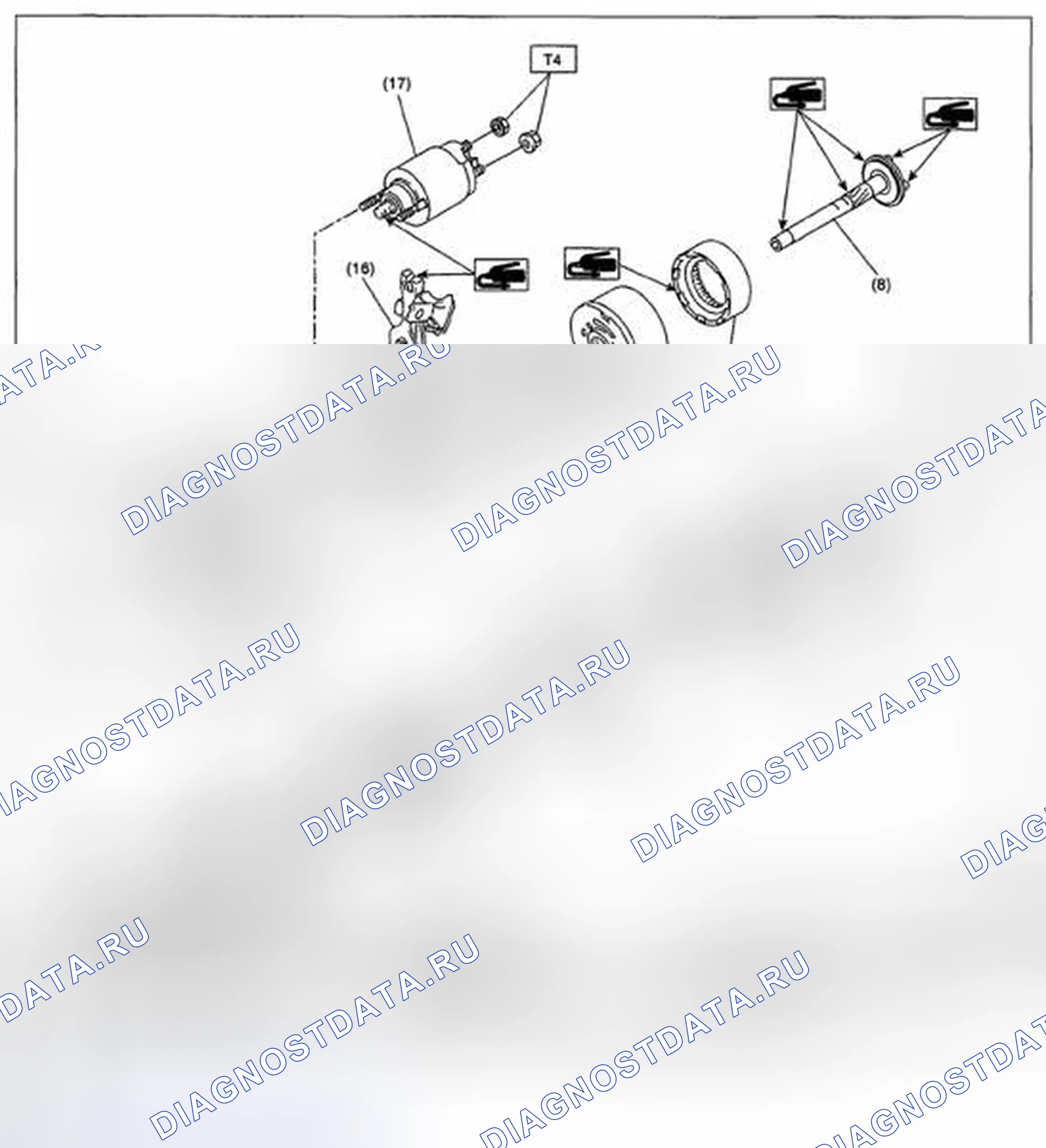 Рис. 72: СТАРТЕР. Subaru Impreza GH