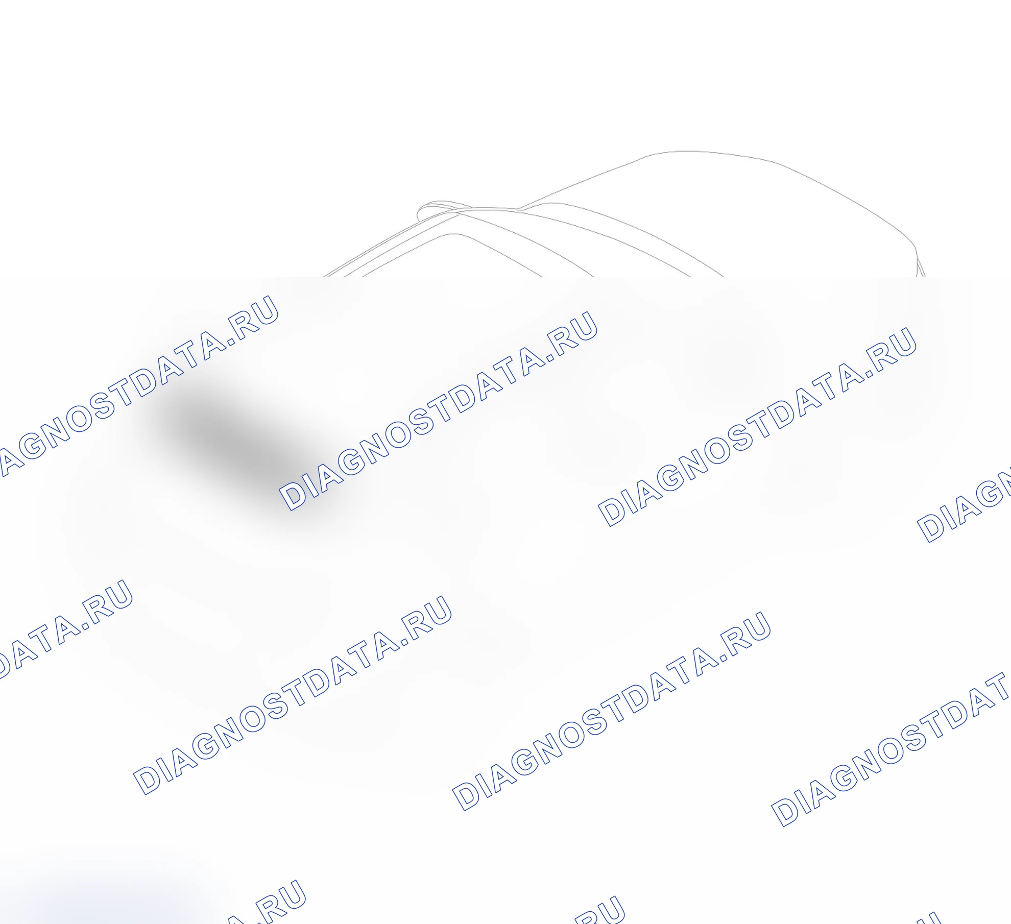 Схема расположения декоративной доски на задней двери — Haval Chitu. Haval Chitu I