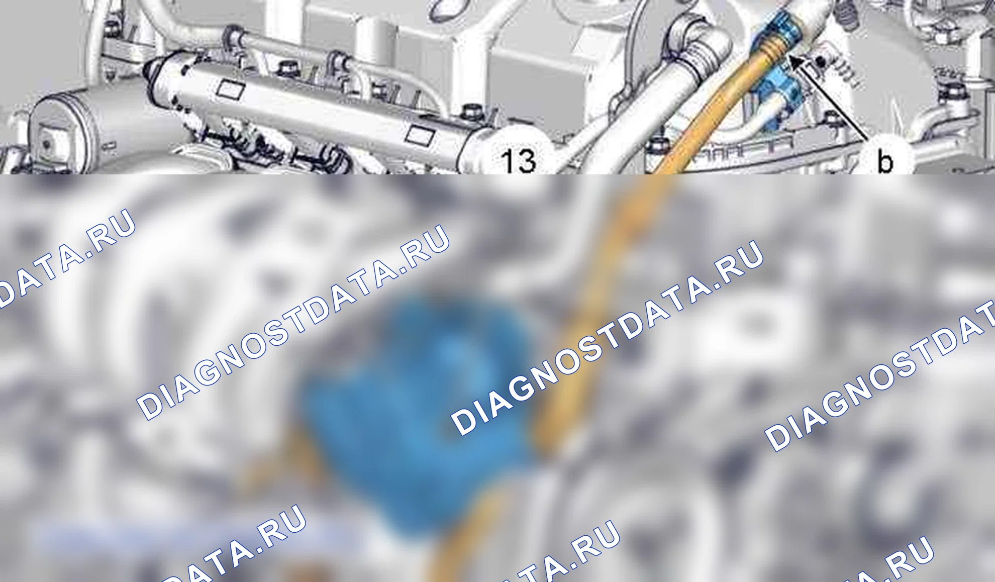 Снятие - Установка: Модуль дроссельной заслонки — b1hm0aqd. Citroen C5 II